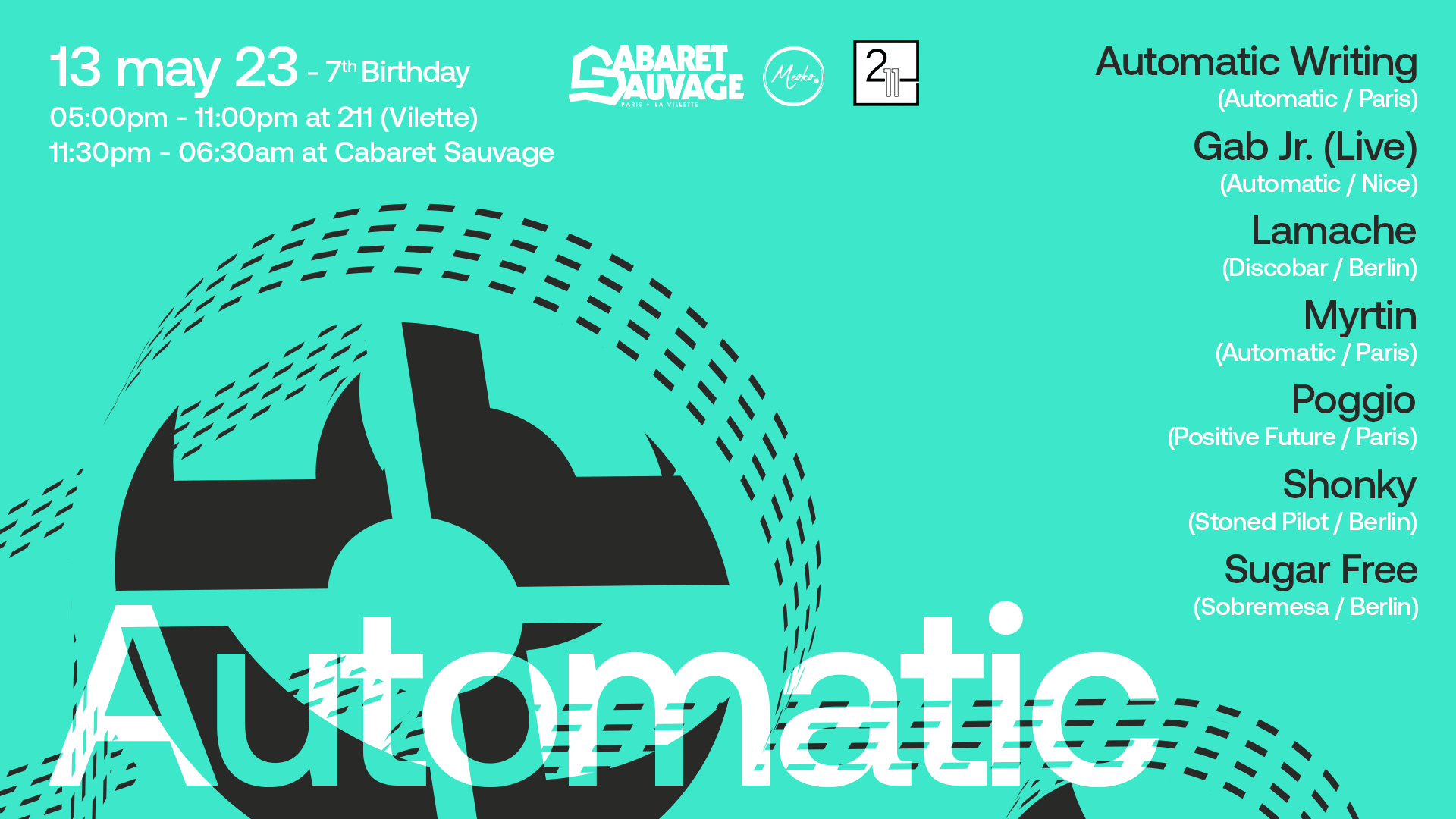 Automatic Birthday : Shonky, Sugar Free, Lamache, Poggio