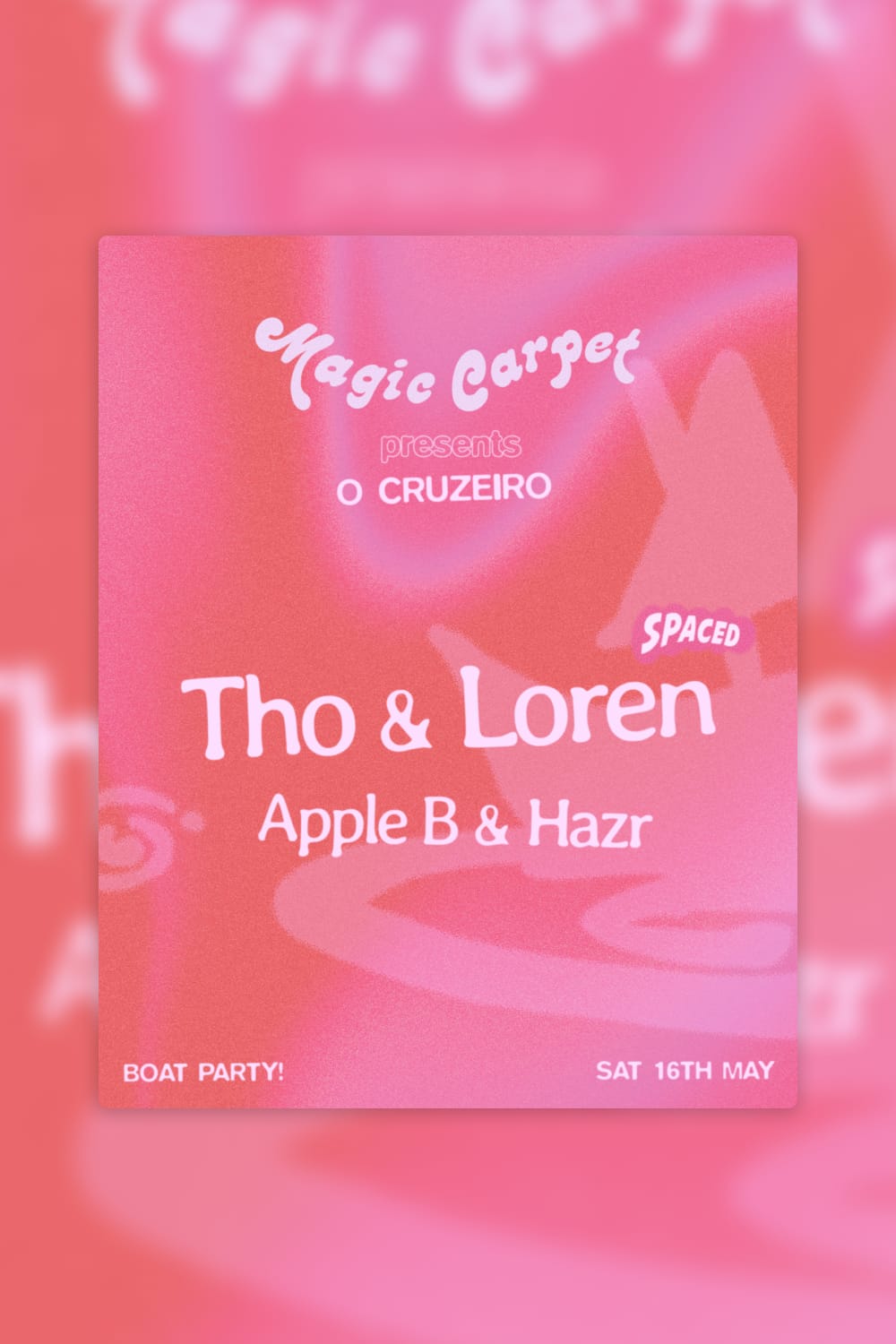 [Boat Party!] Magic Carpet Invites Spaced: O Cruzeiro 2026