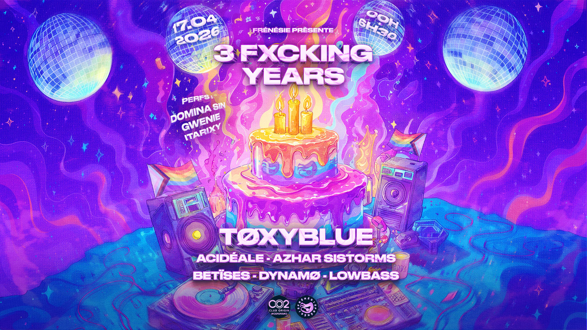 Frénésie Invite Tøxyblue - 3 Fxcking Years