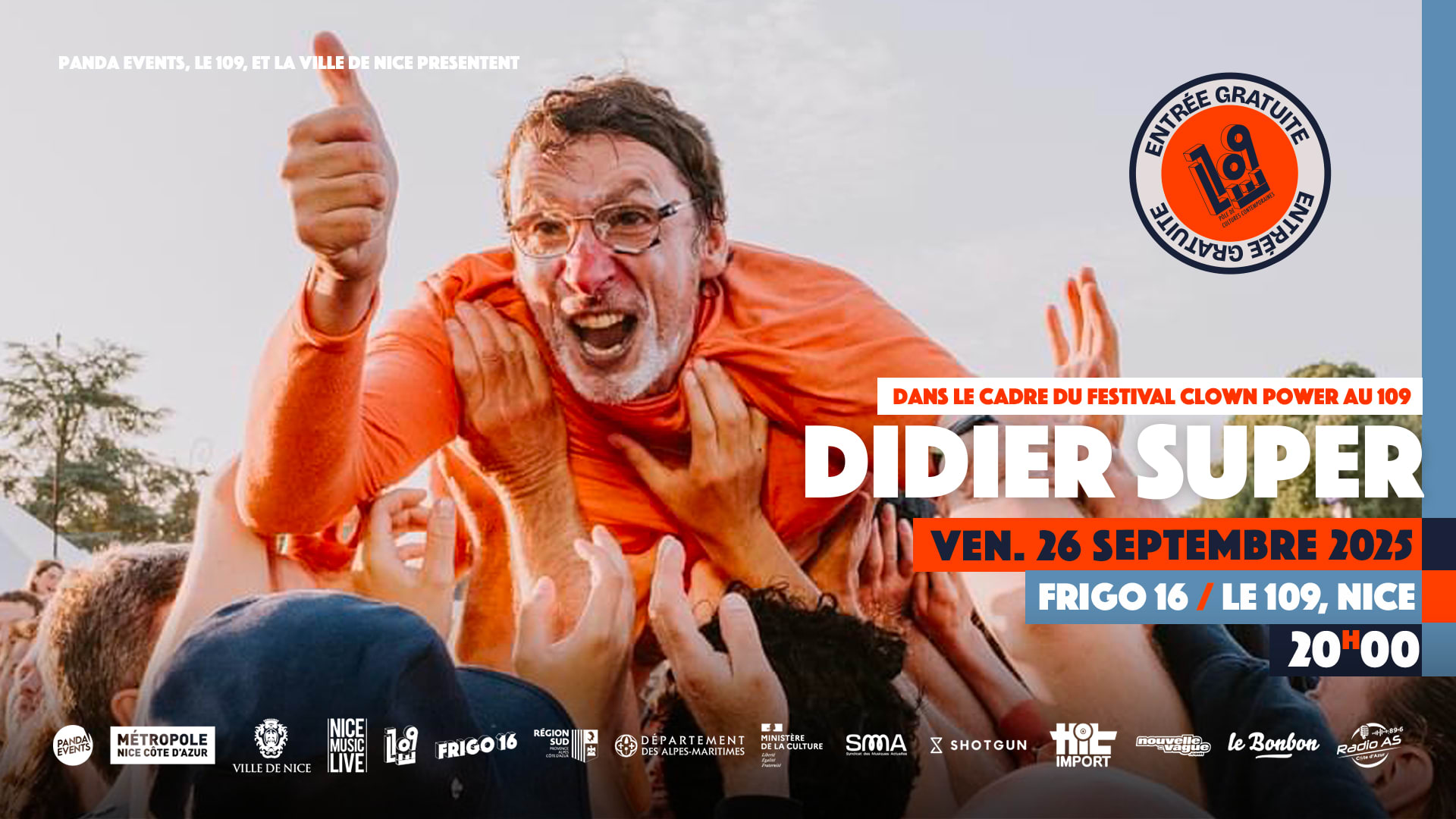 Didier Super - Sam. 26 Septembre 2025 @ Le 109