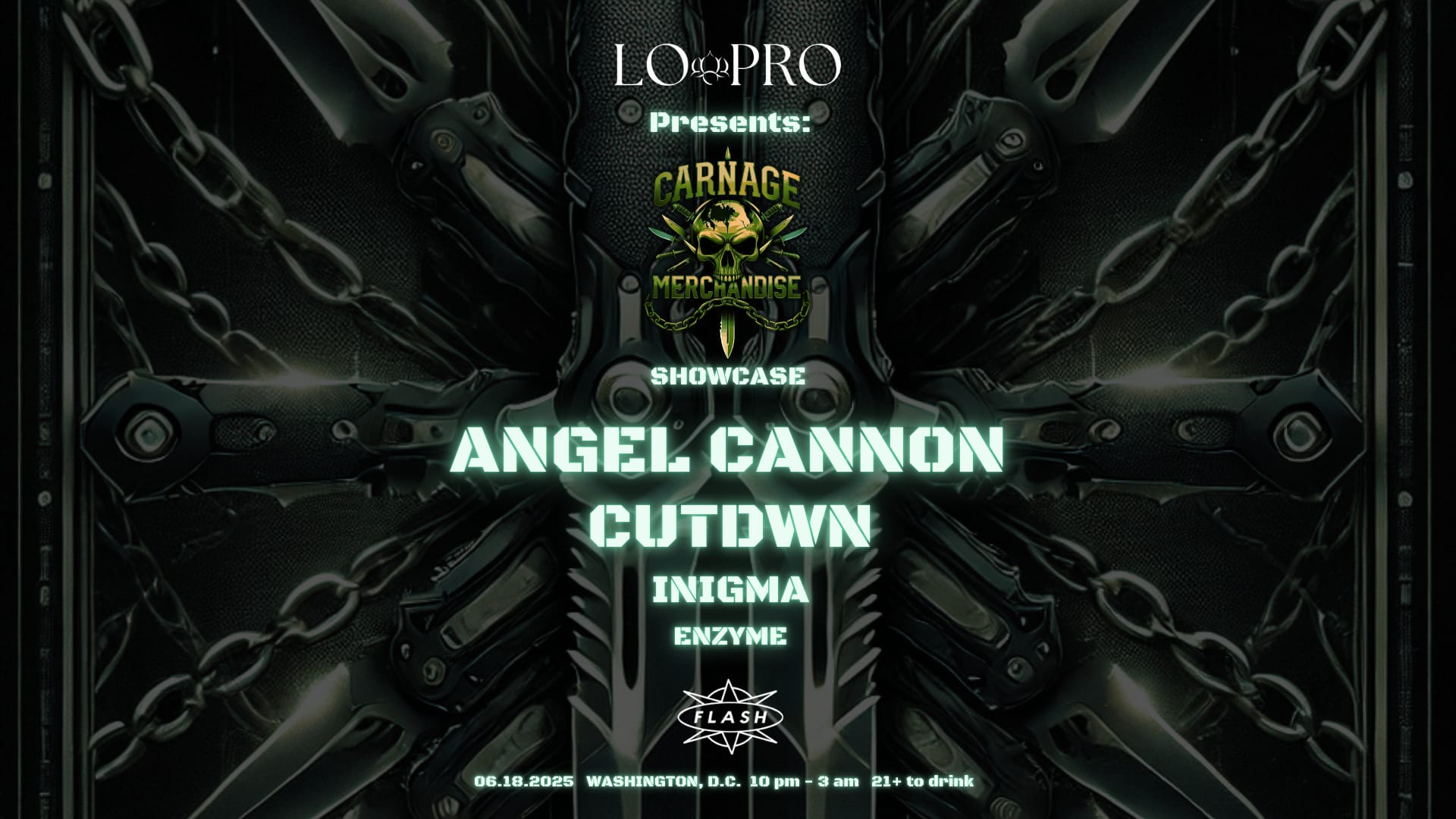 Lo Pro X Carnage Merchandise: Angel Cannon X Cutdwn