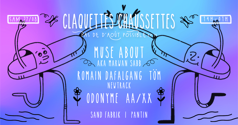 Claquettes Chaussettes #14 [Open Air] - Pas De D'août Possible