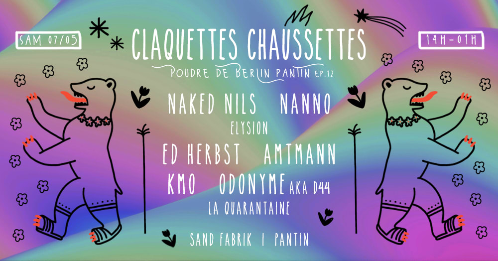 Claquettes Chaussettes #12 - Poudre De Berlin-Pantin