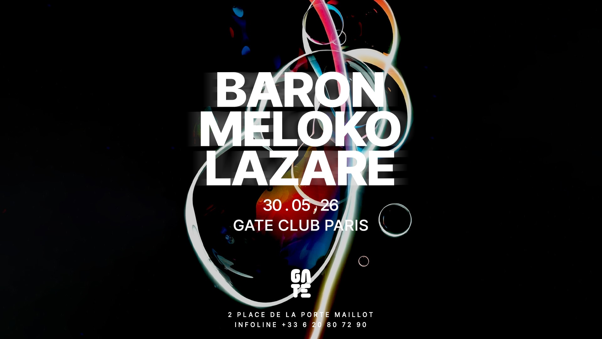 Baron X Meloko X Lazare At Gate Club Paris