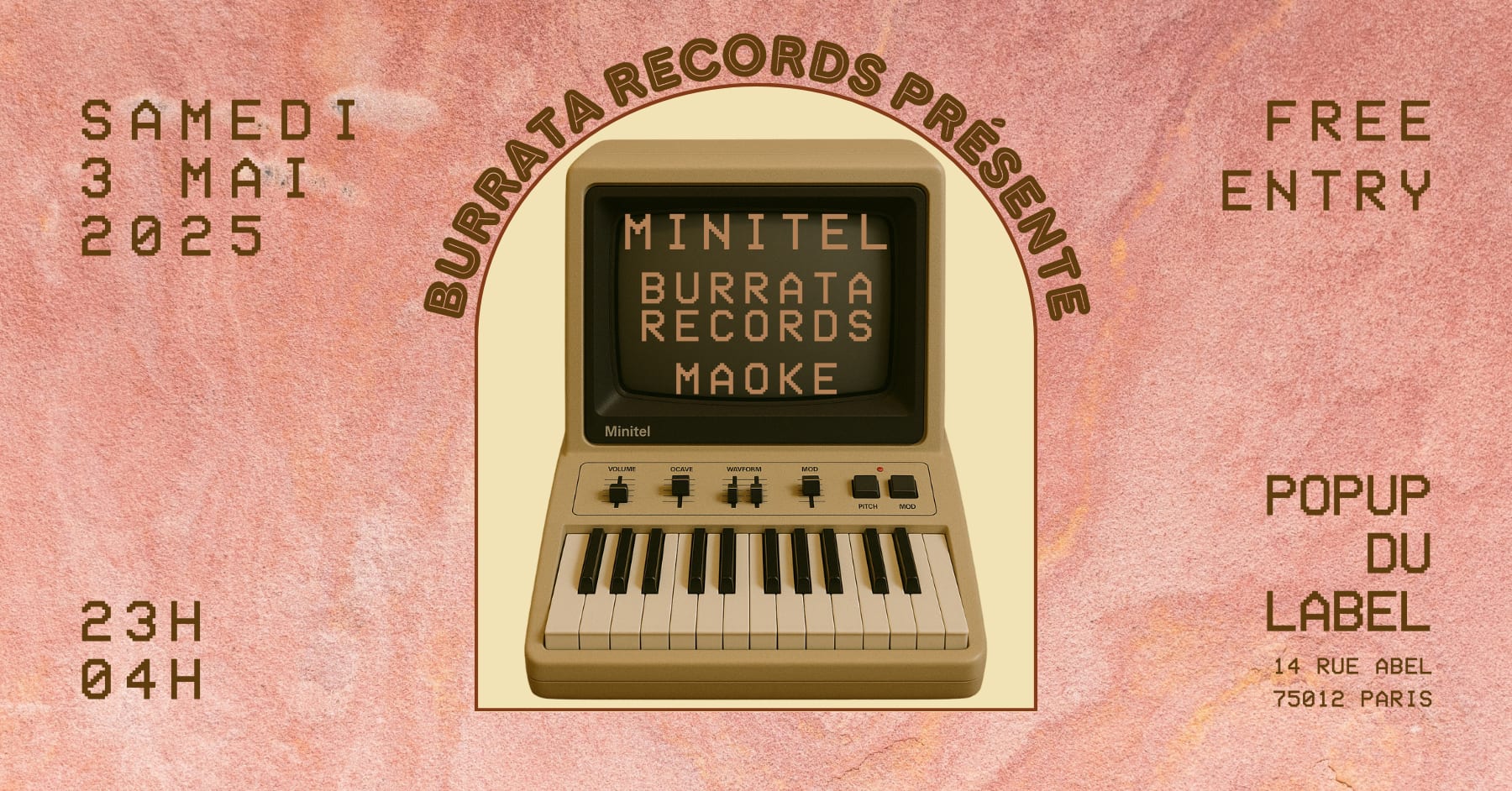 Burrata Records Au Popup Du Label Avec Minitel Et Maoke