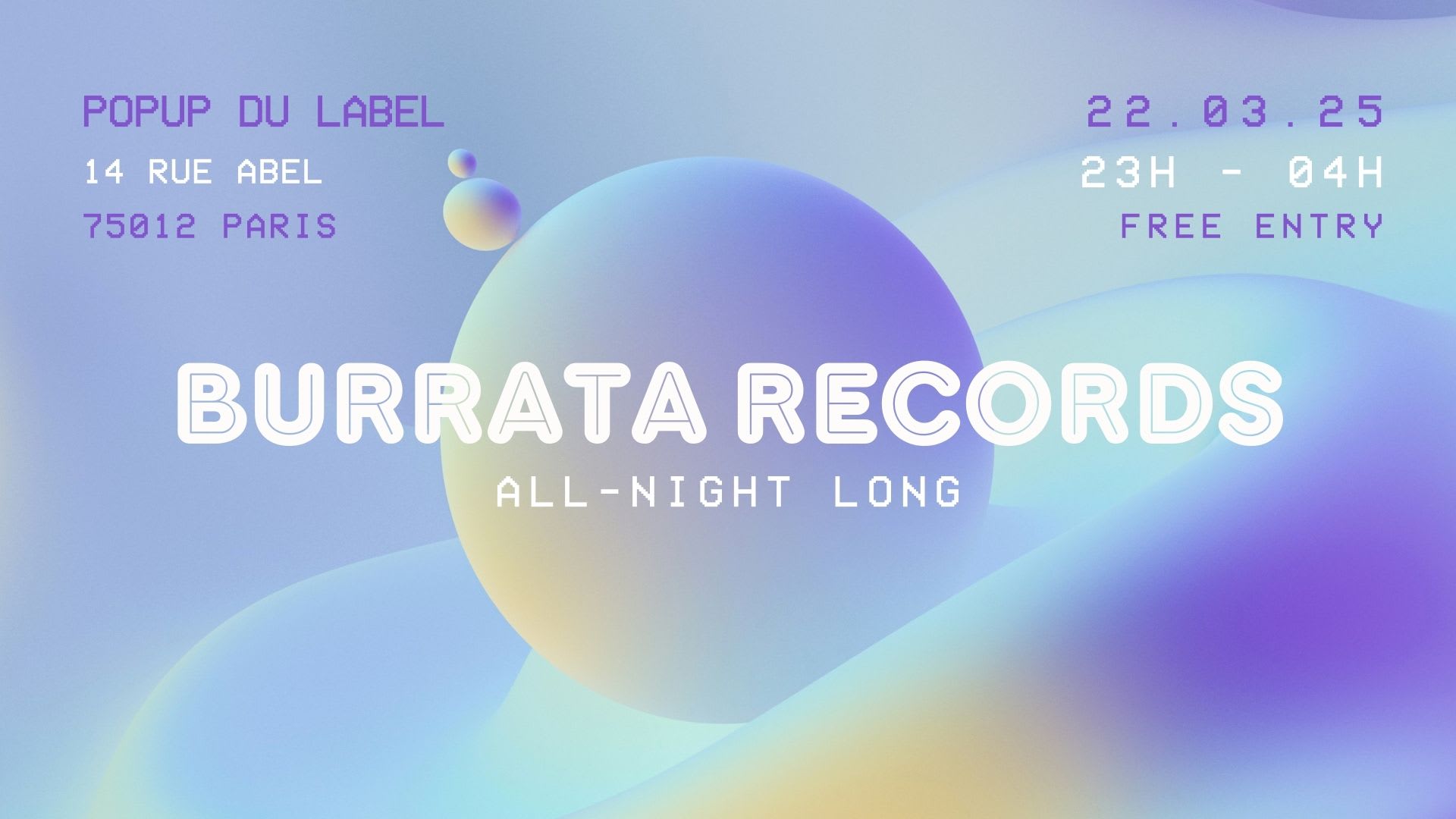 Burrata Records - All Night Long