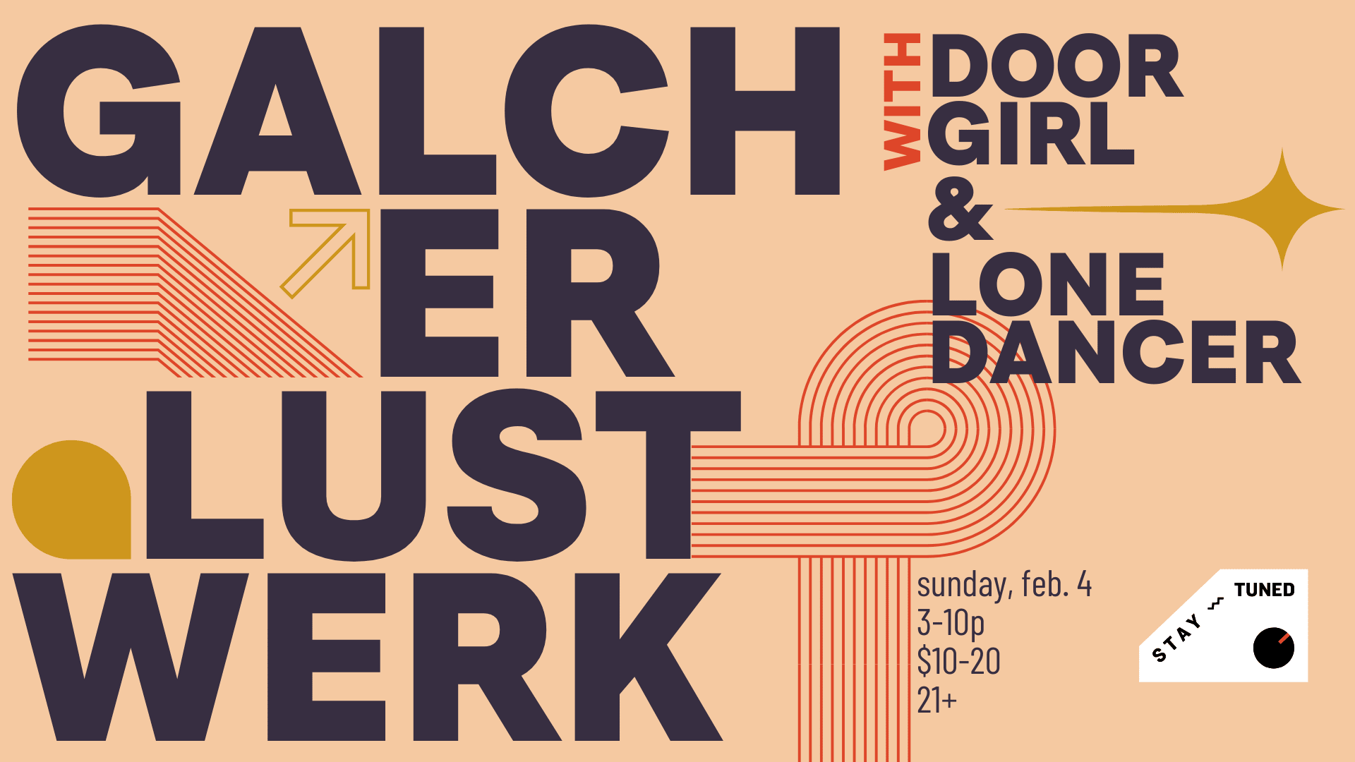 Exhaust The Day: Galcher Lustwerk W/ Lone Dancer, Door Girl