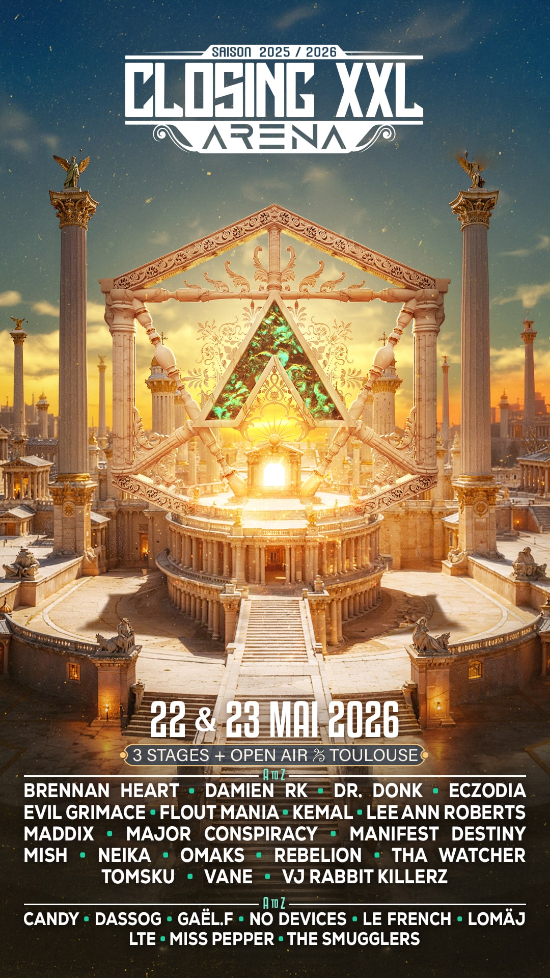 Closing Arena Xxl W/Brennan Heart, Omaks, Maddix, Dr.Donk...
