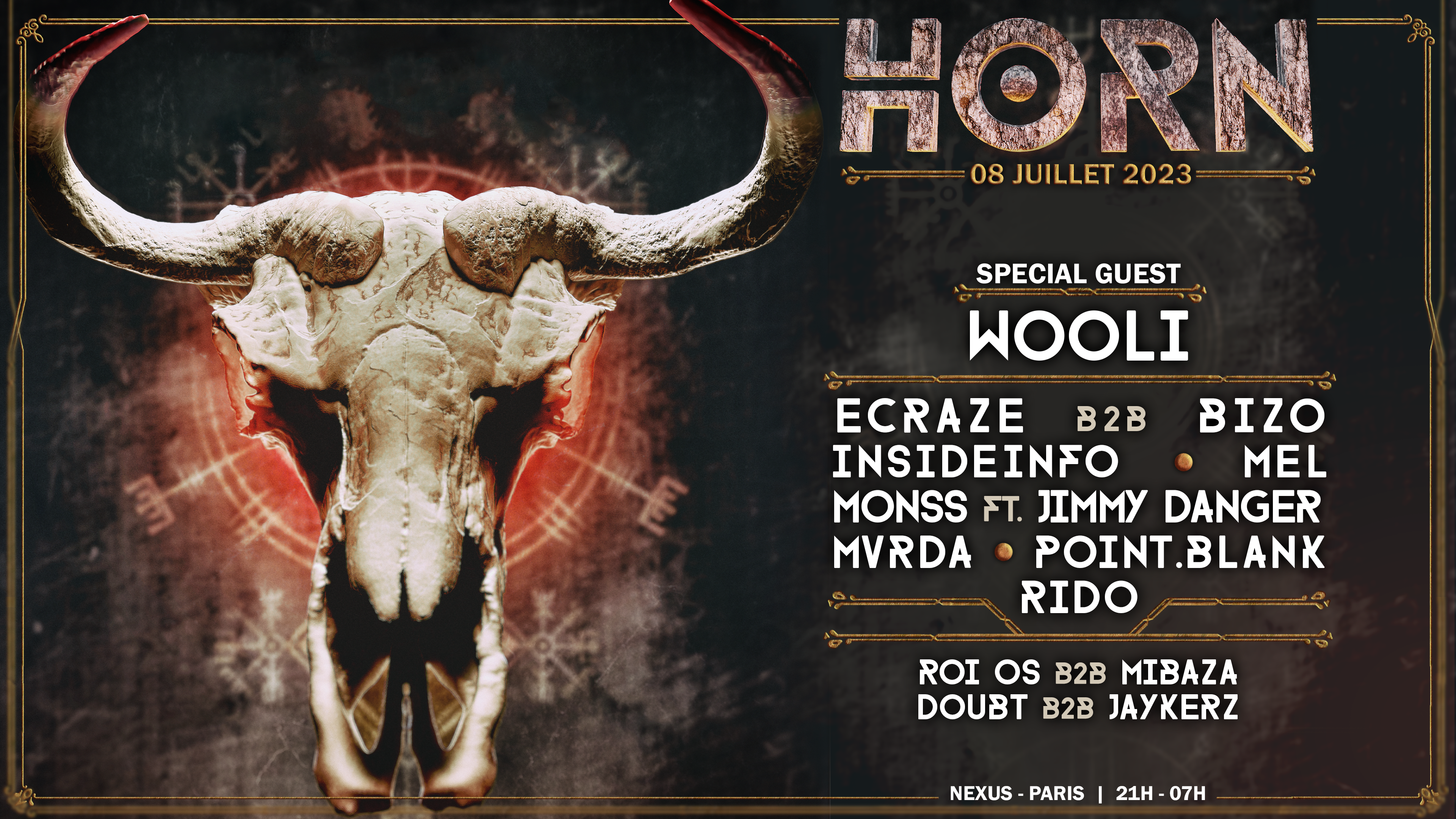 Horn W/ Wooli - Insideinfo - Mvrda - Monss & More !