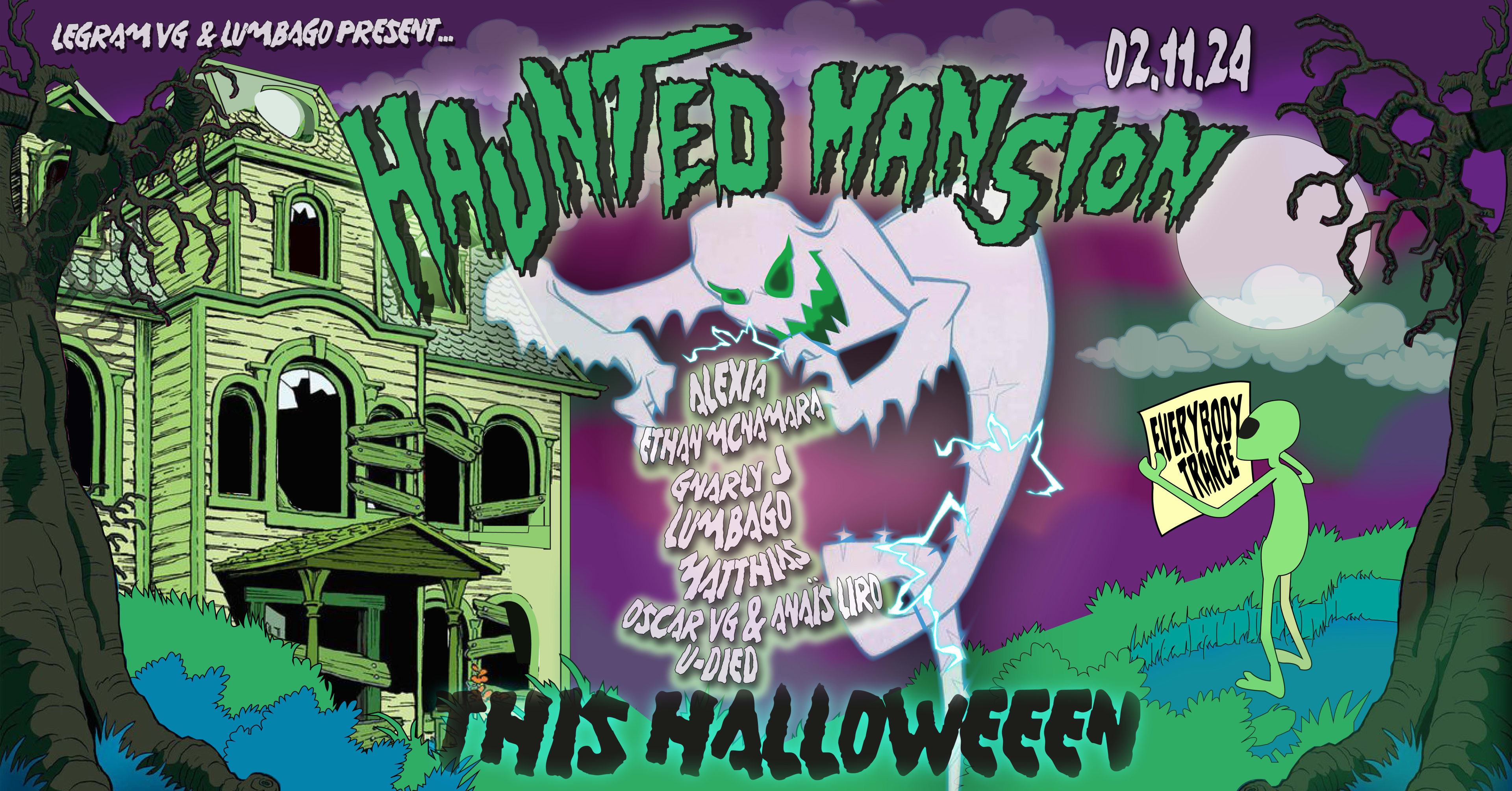 Haunted Mansion By Everybody Trance, Legram Vg & Lumbago