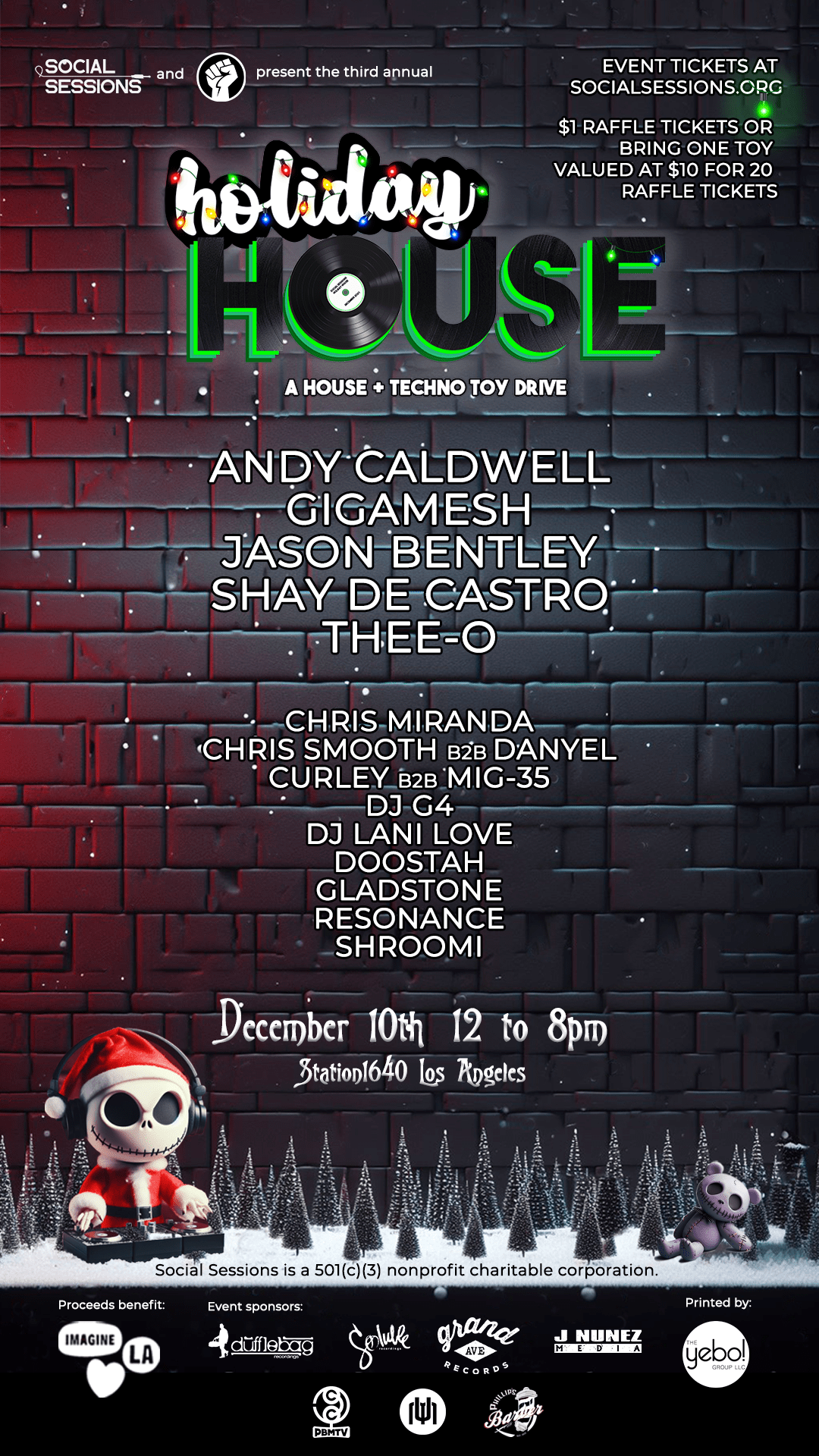 Holiday House - A House + Techno Toy Drive