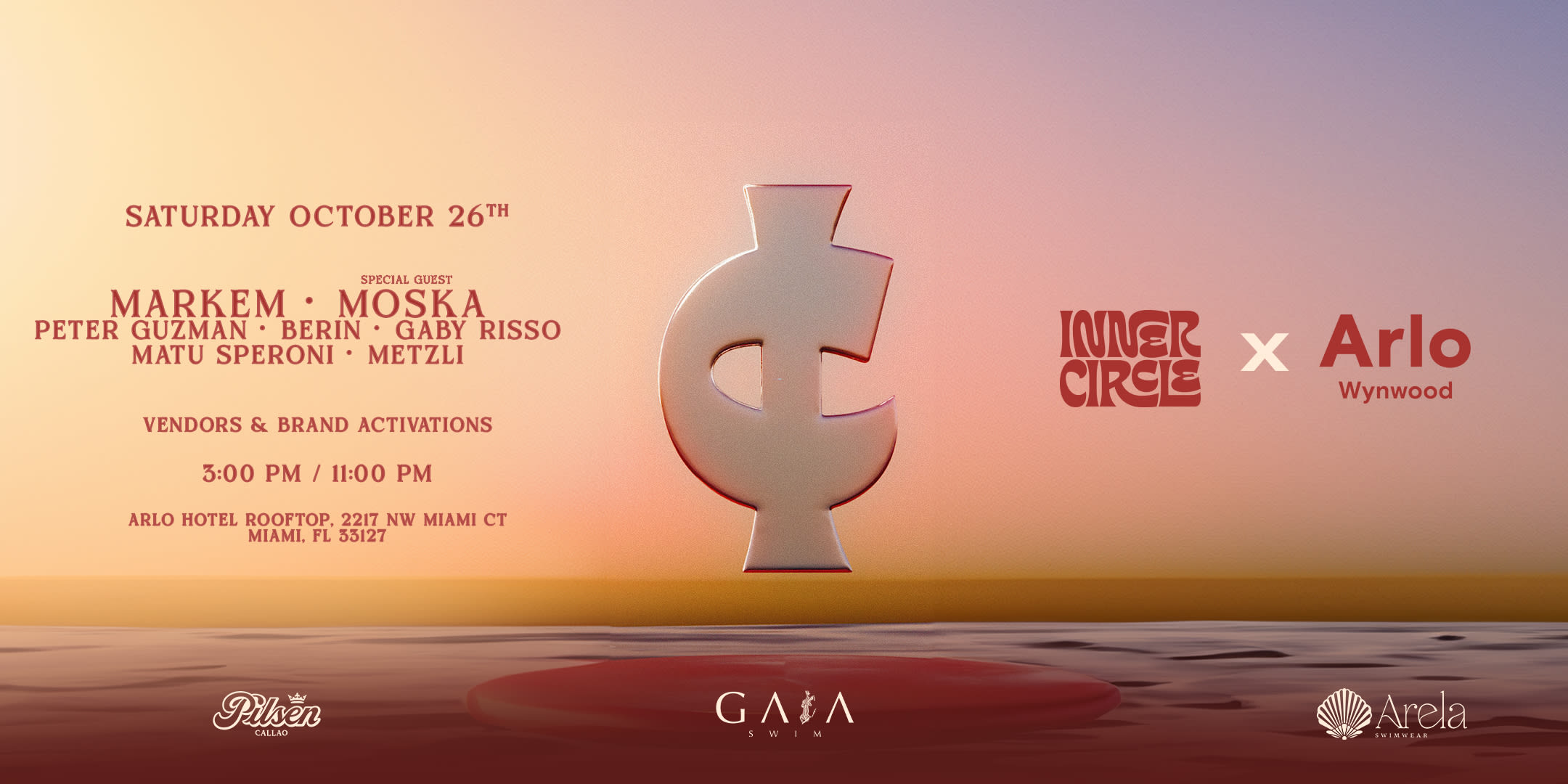 Inner Circle Pool Party At Arlo Wynwood - Markem  & More