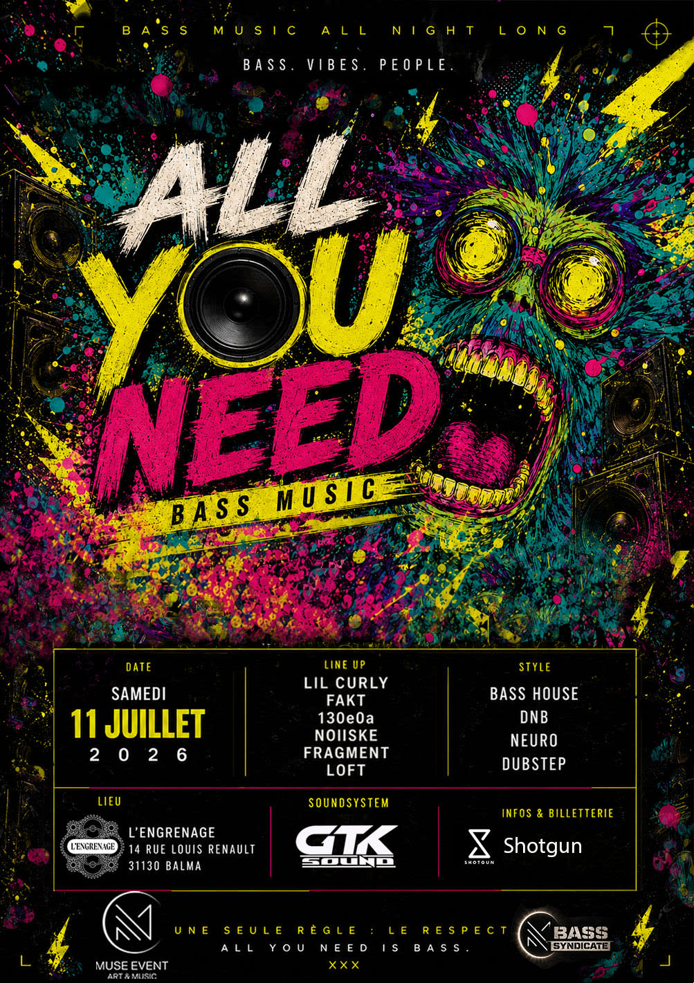 All You Need _ Bass Music _ Muse Event Bass Syndicate