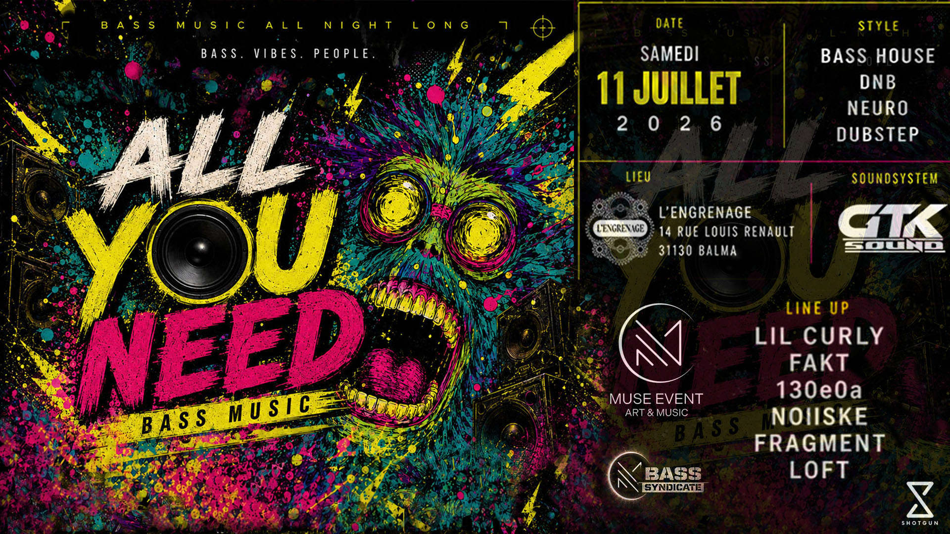 All You Need _ Bass Music _ Muse Event Bass Syndicate