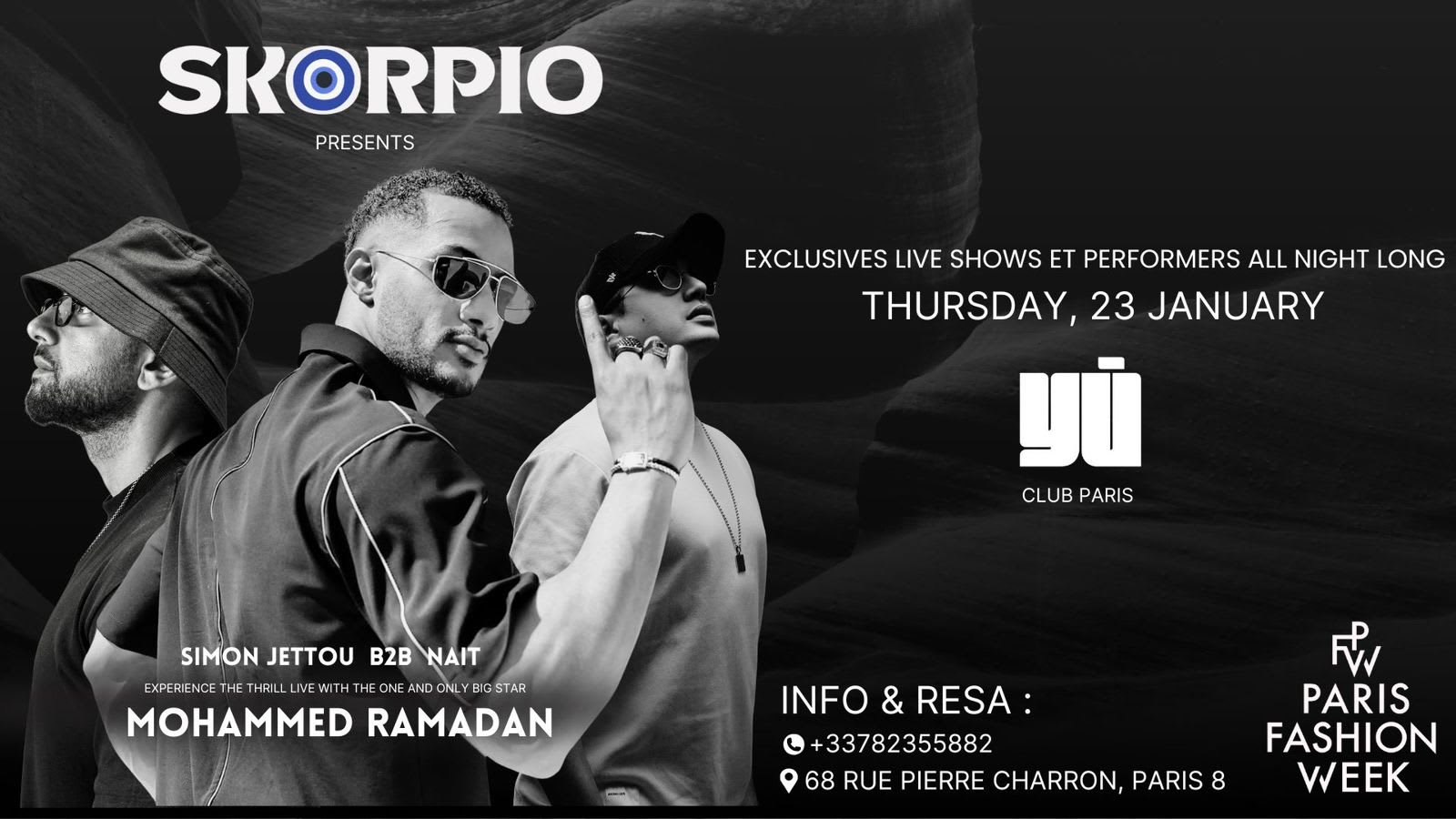 Mohamed Ramadan Simon Jettou & Nait Music With Skorpio @Yu