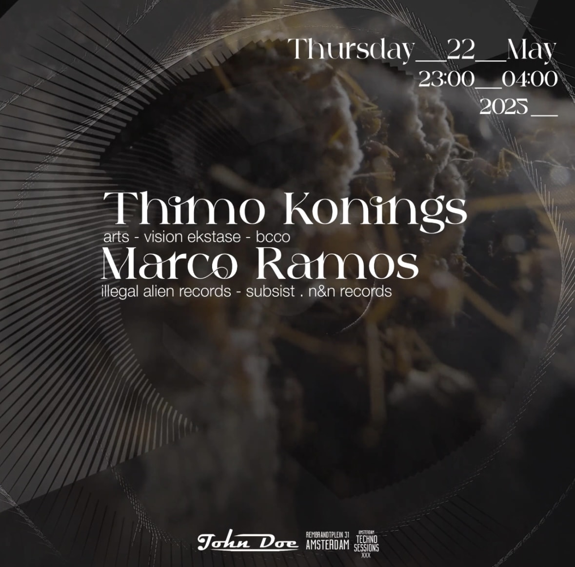 Amsterdam Techno Sessions W/ Thimo Konings (Arts )