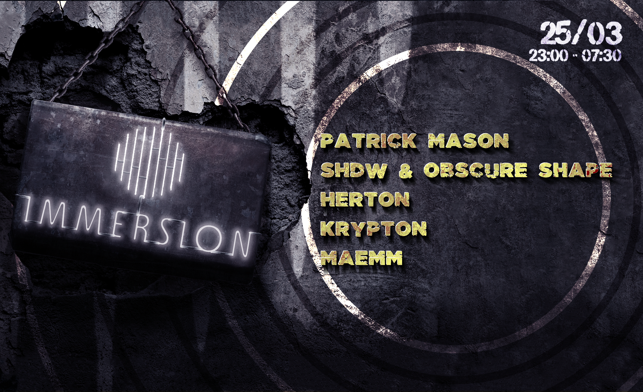 Immersion XI : Patrick Mason | Shdw & Obscure Shape | Herton