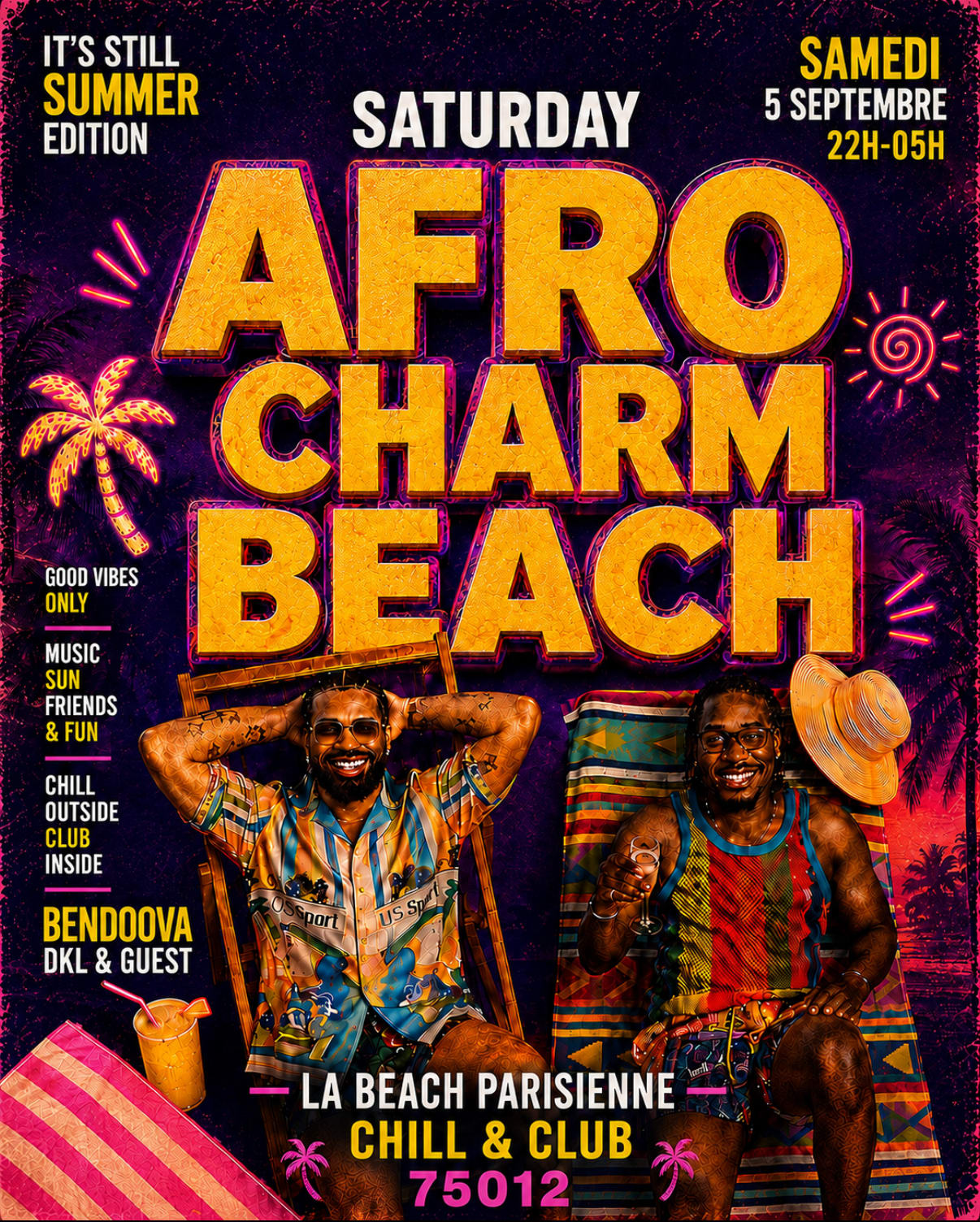 Afro Charm Beach - Chill (Outside) & Club (Inside)