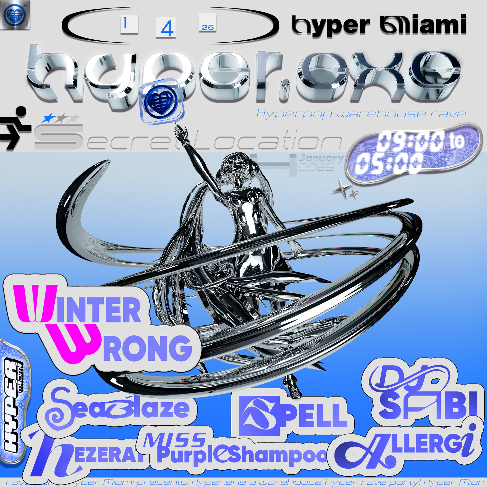 Hyper.Exe // Winter Wrong, Miss Purple Shampoo, Sabi, Spell