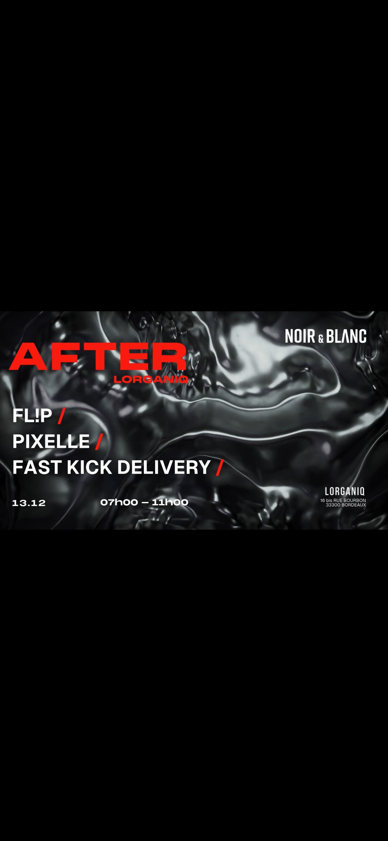 After Noir & Blanc X Lorganiq