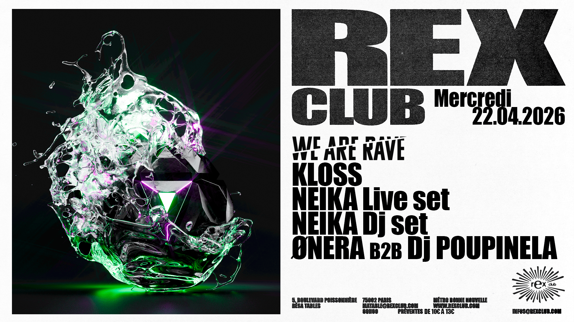 We Are Rave: Kloss, Neika Live Set, Ønera B2b Dj Poupinela