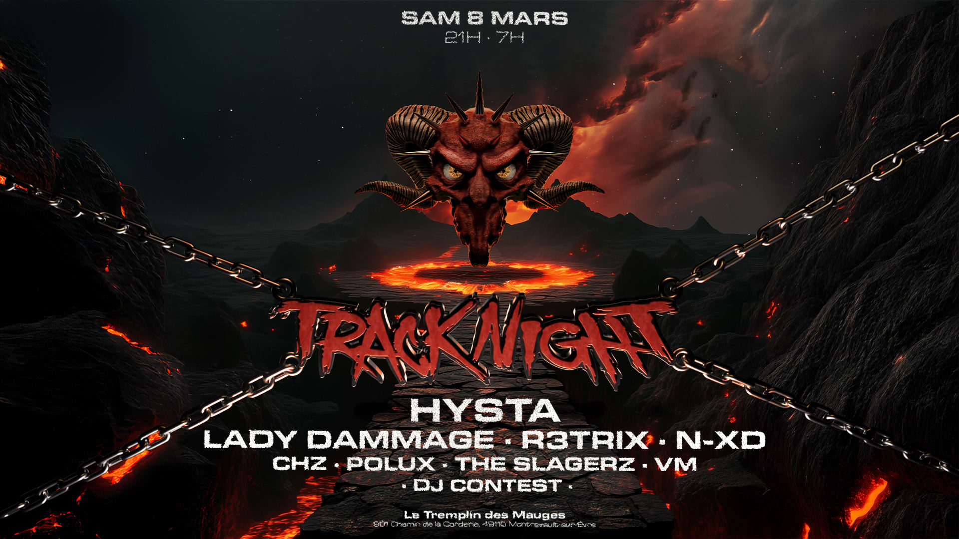 Track'night W/ Hysta. Lady Dammage. R3trix. N-Xd & More