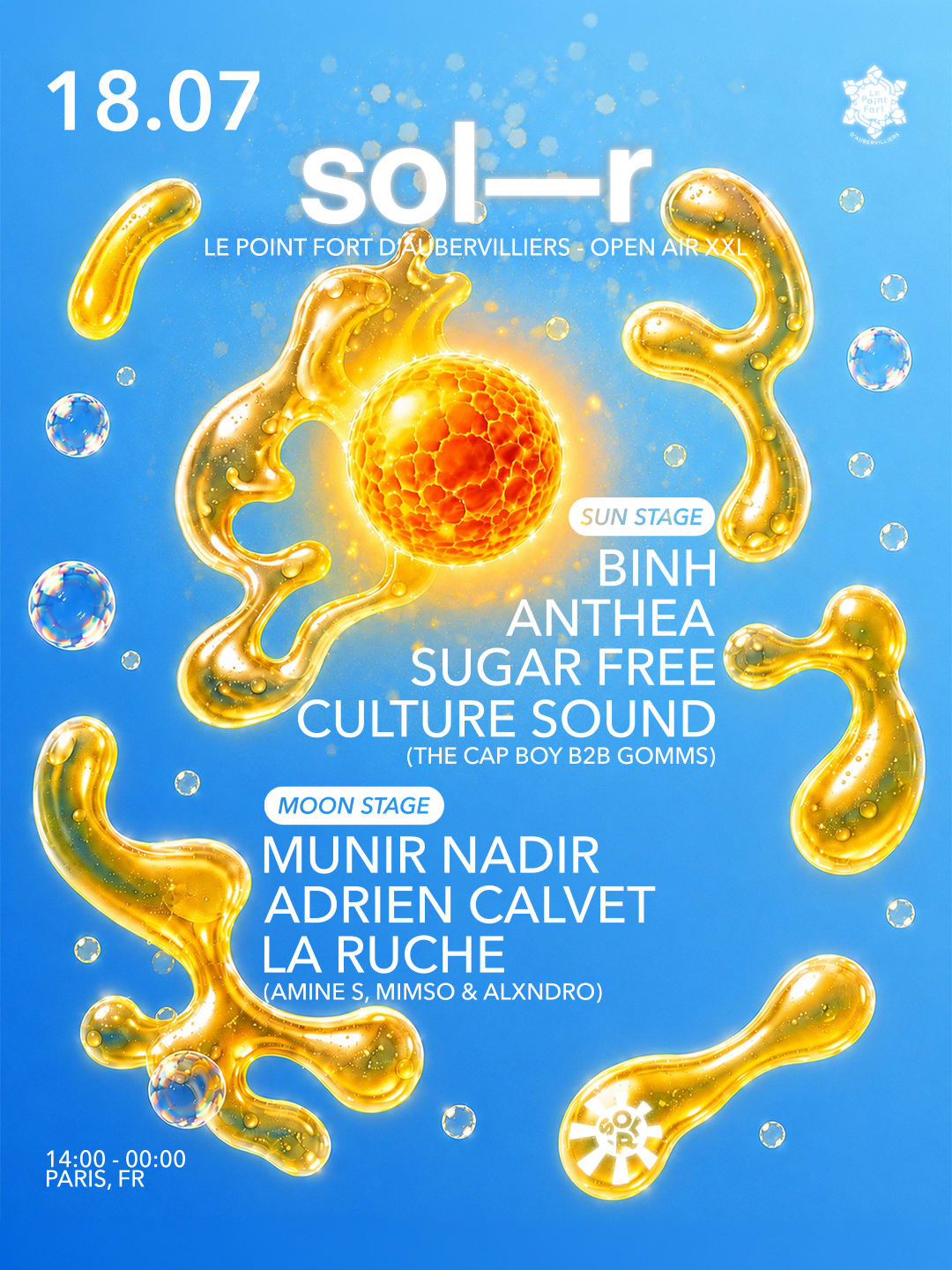 Sol-R [Open Air Xxl] : Binh, Anthea, Sugar Free, Munir Nadir