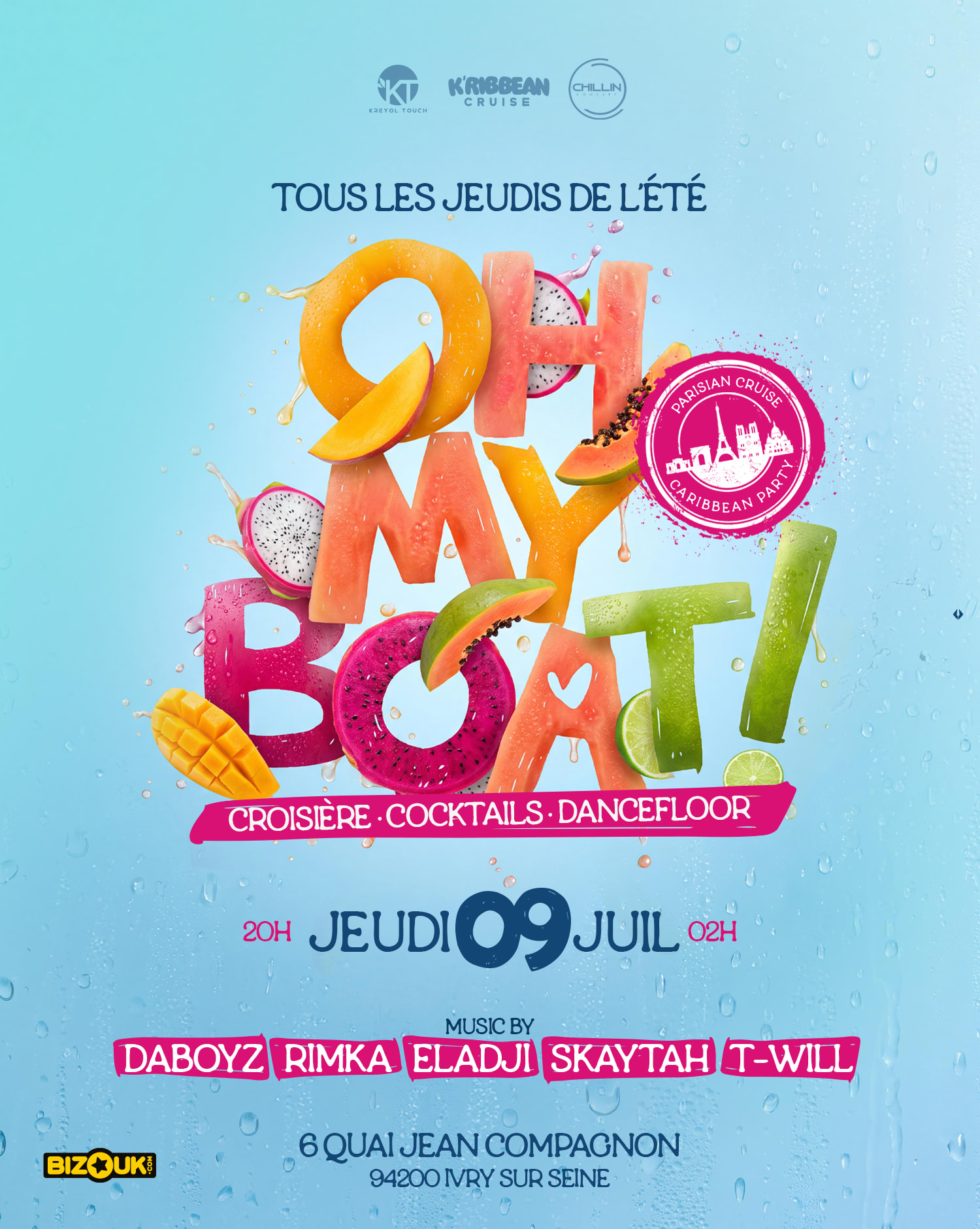 Oh My Boat | Croisière| Rooftop| Terrasse