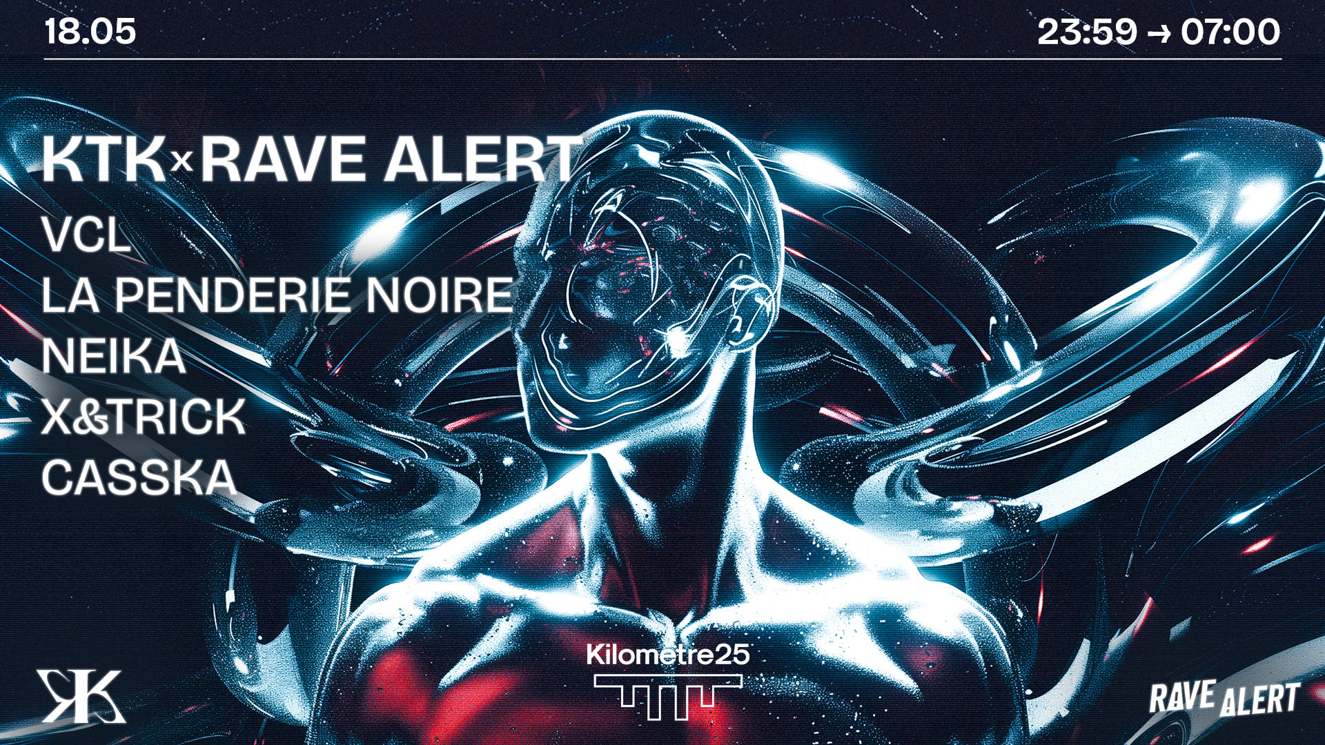 Ktk X Rave Alert X Km25 : Vcl, La Penderie Noire & More