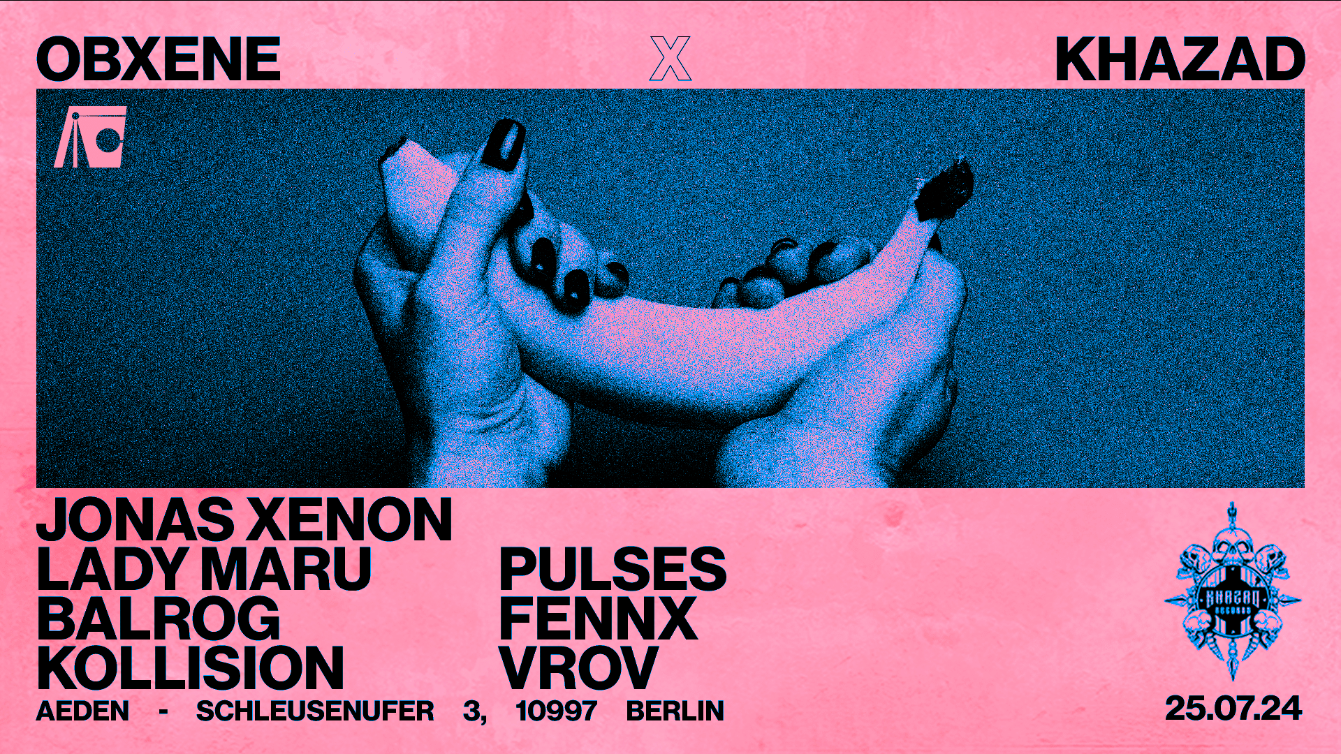 Obxene X Khazad Records Showcase C̅ Lady Maru, Balrog & More