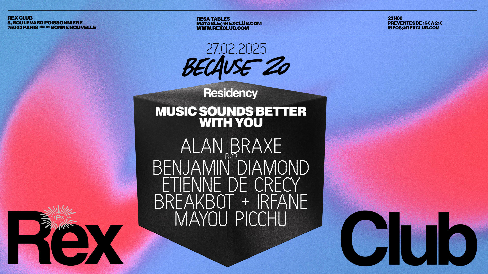 Because20: Etienne De Crecy, Alan Braxe B2b Benjamin Diamond