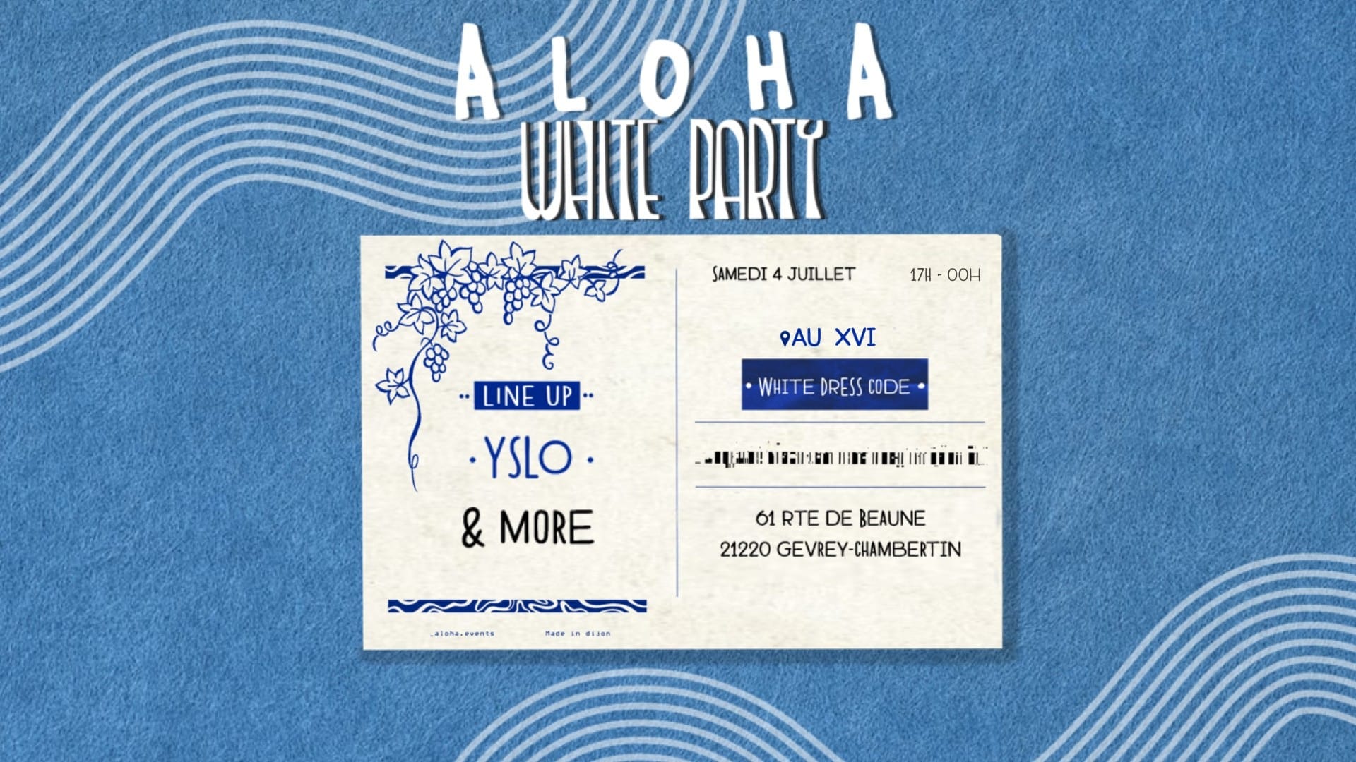 Aloha - White Party | Au XVI X Yslo