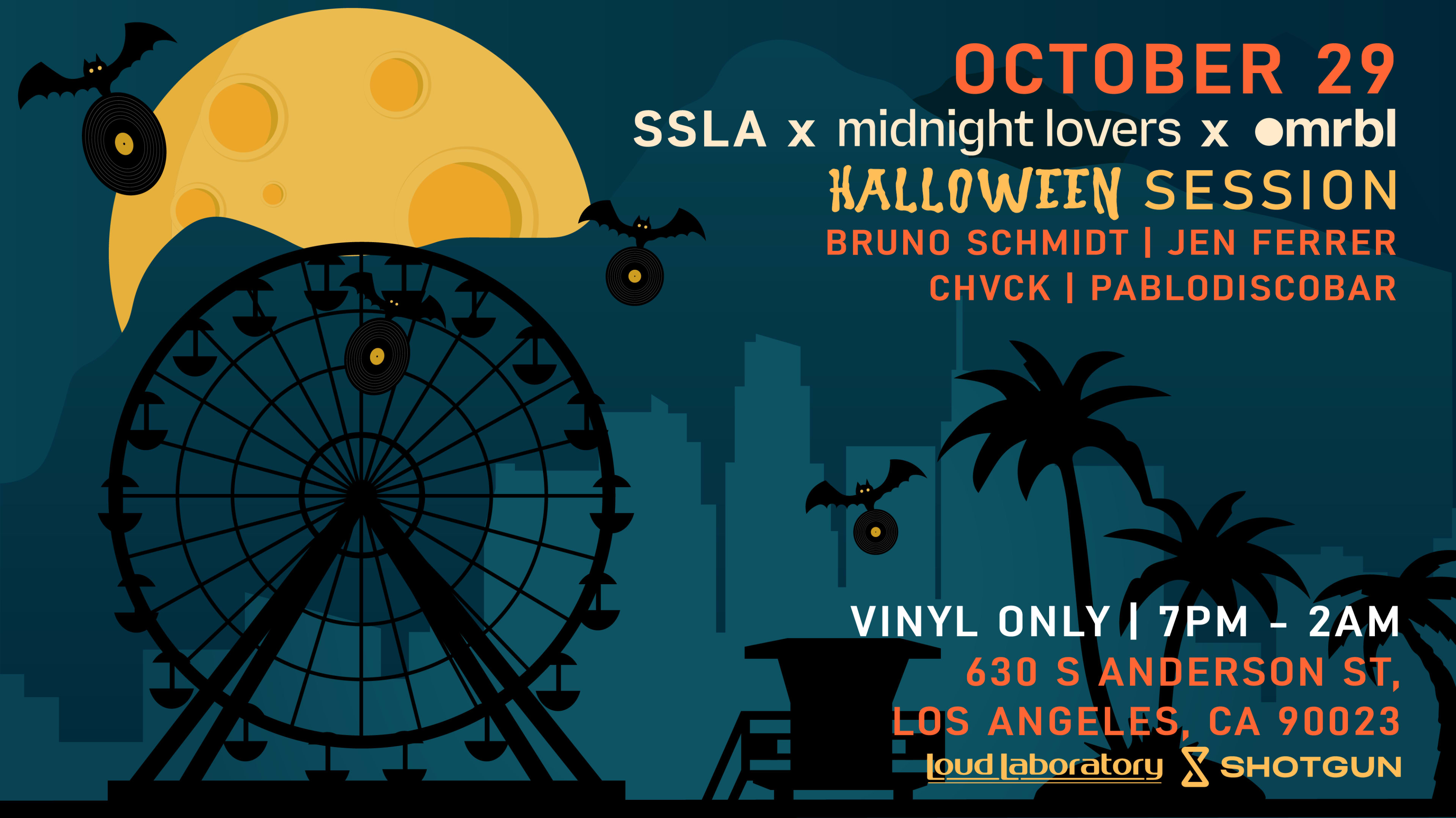 Ssla (Vinyl Only) X Marble X Midnight Lovers 10/29/23