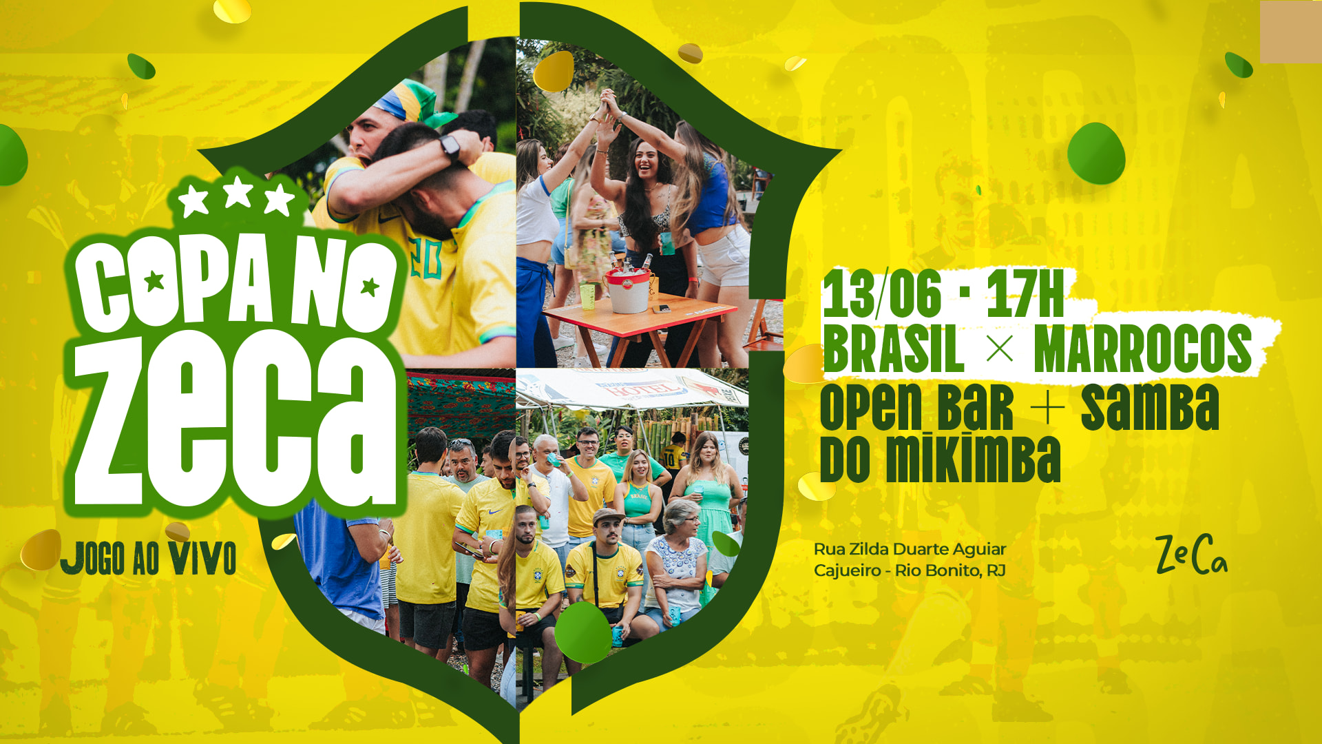 Copa No Zeca 13/06: Open Bar + Samba Do Mikimba