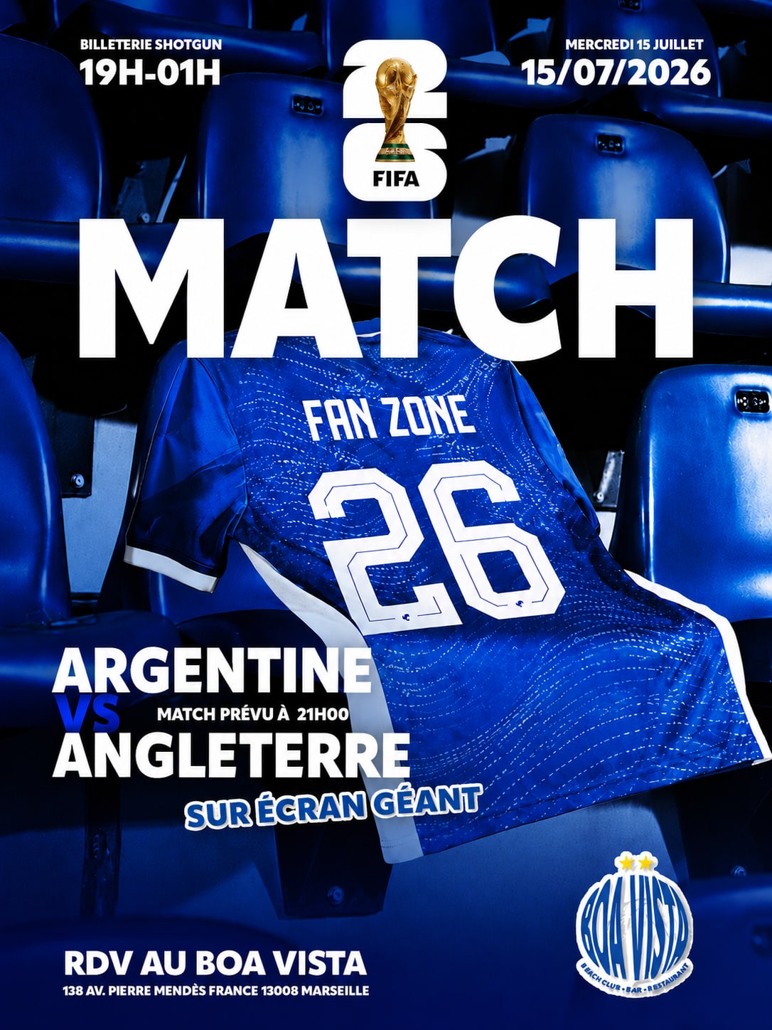 Fan Zone Boa Vista Angleterre Vs Argentine