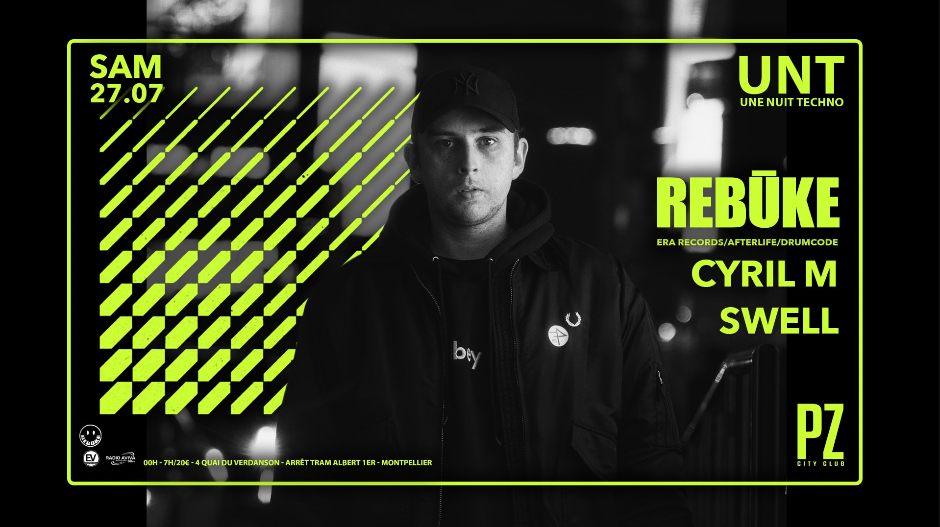 Une Nuit Techno X Rebuke X Cyril M X Swell X Pz City Club