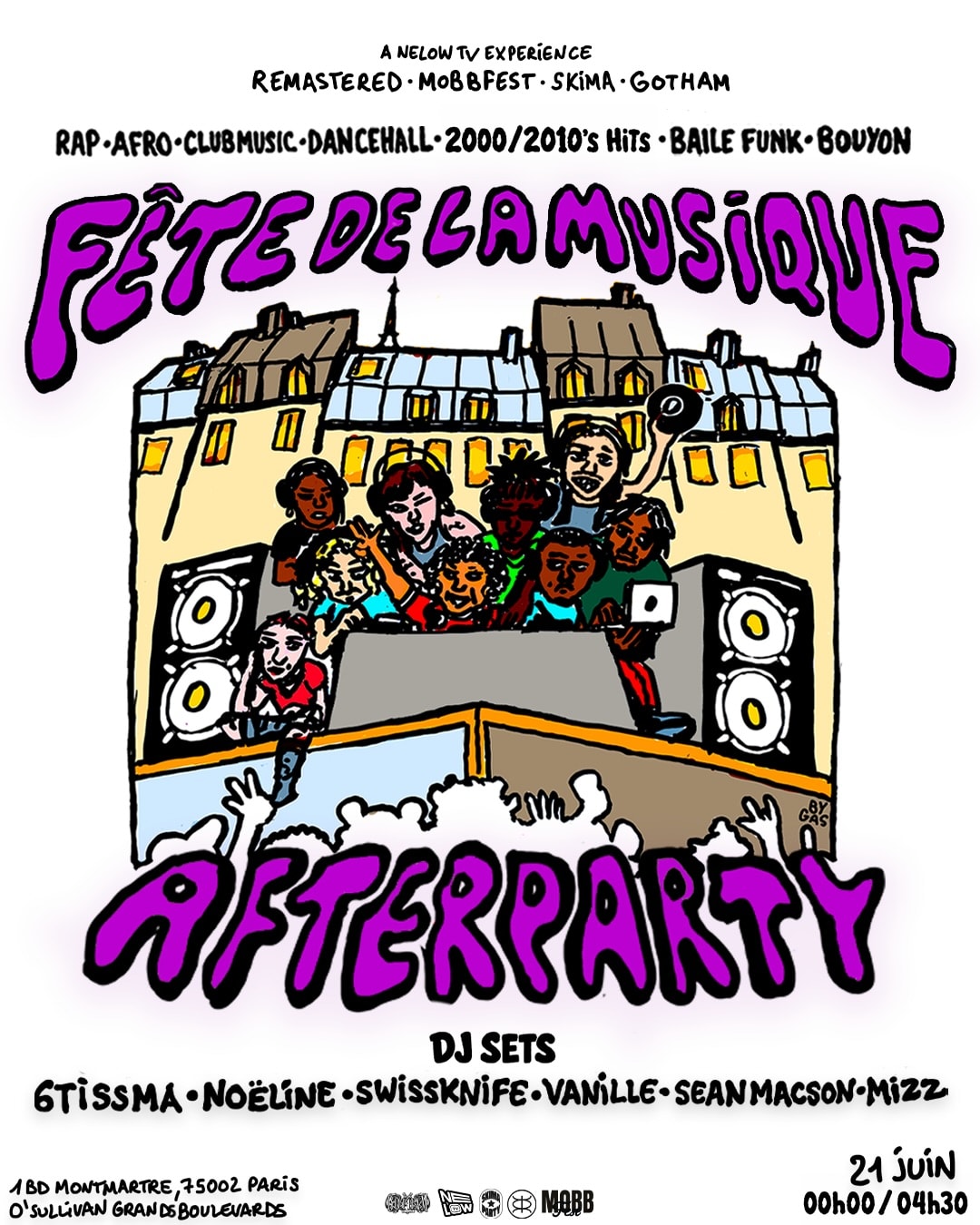 Fête De La Musique Nelow Tv X O'sullivans Grands Boulevards