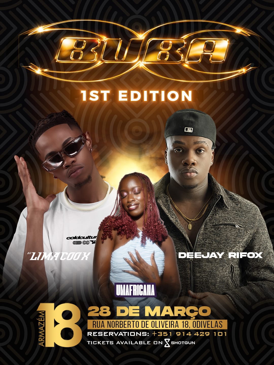 Buba 1st Edition - Afrobeat & Amapiano 28 Março