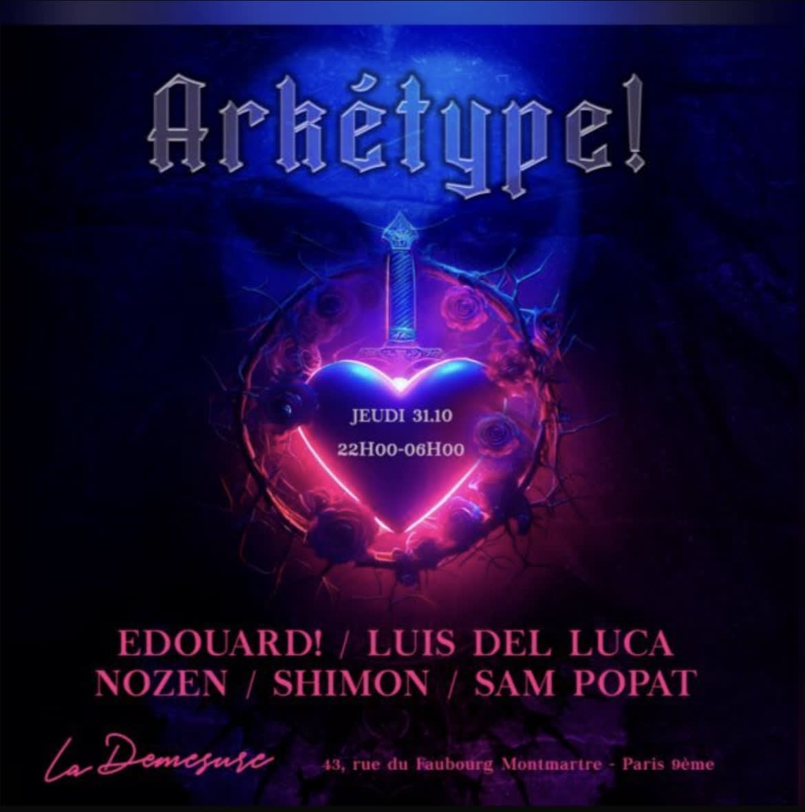 Arketype! Halloween Party W/ Édouard!, Nozen, Shimon…
