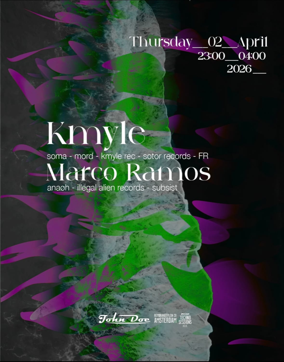 Amsterdam Techno Sessions W/ Kmyle (Soma-Mord-Mindtrip) Fr