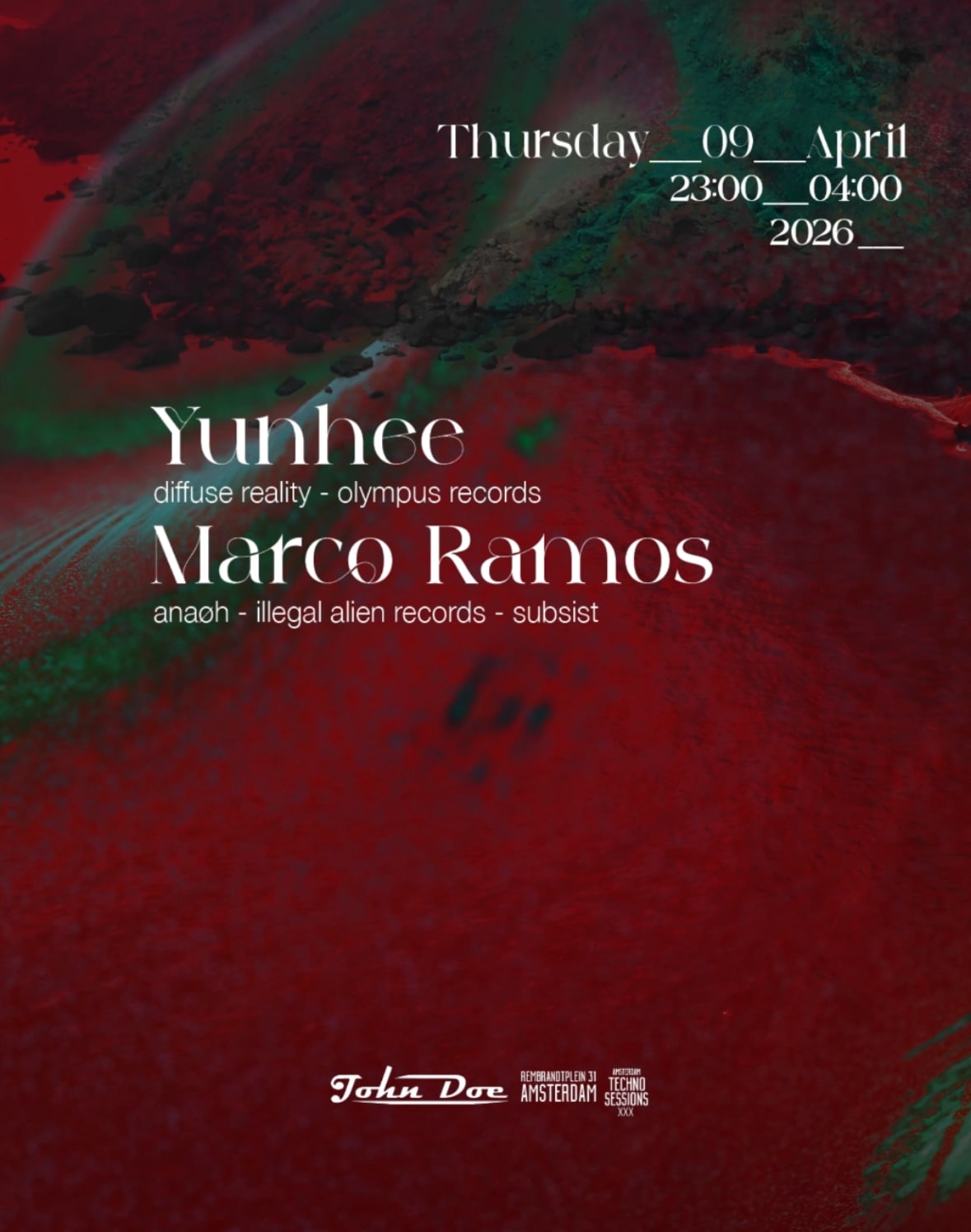 Amsterdam Techno Sessions W/ Yunhee & Marco Ramos W15