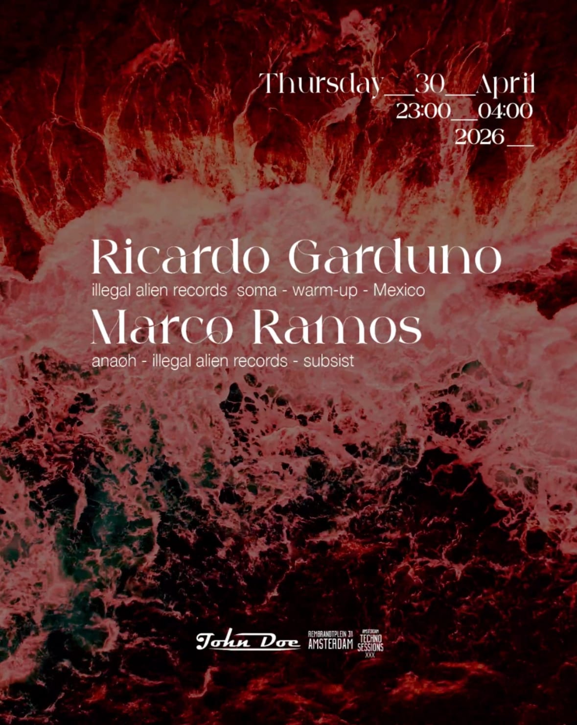Amsterdam Techno Sessions W/ Ricardo Garduno (Token) Mexico