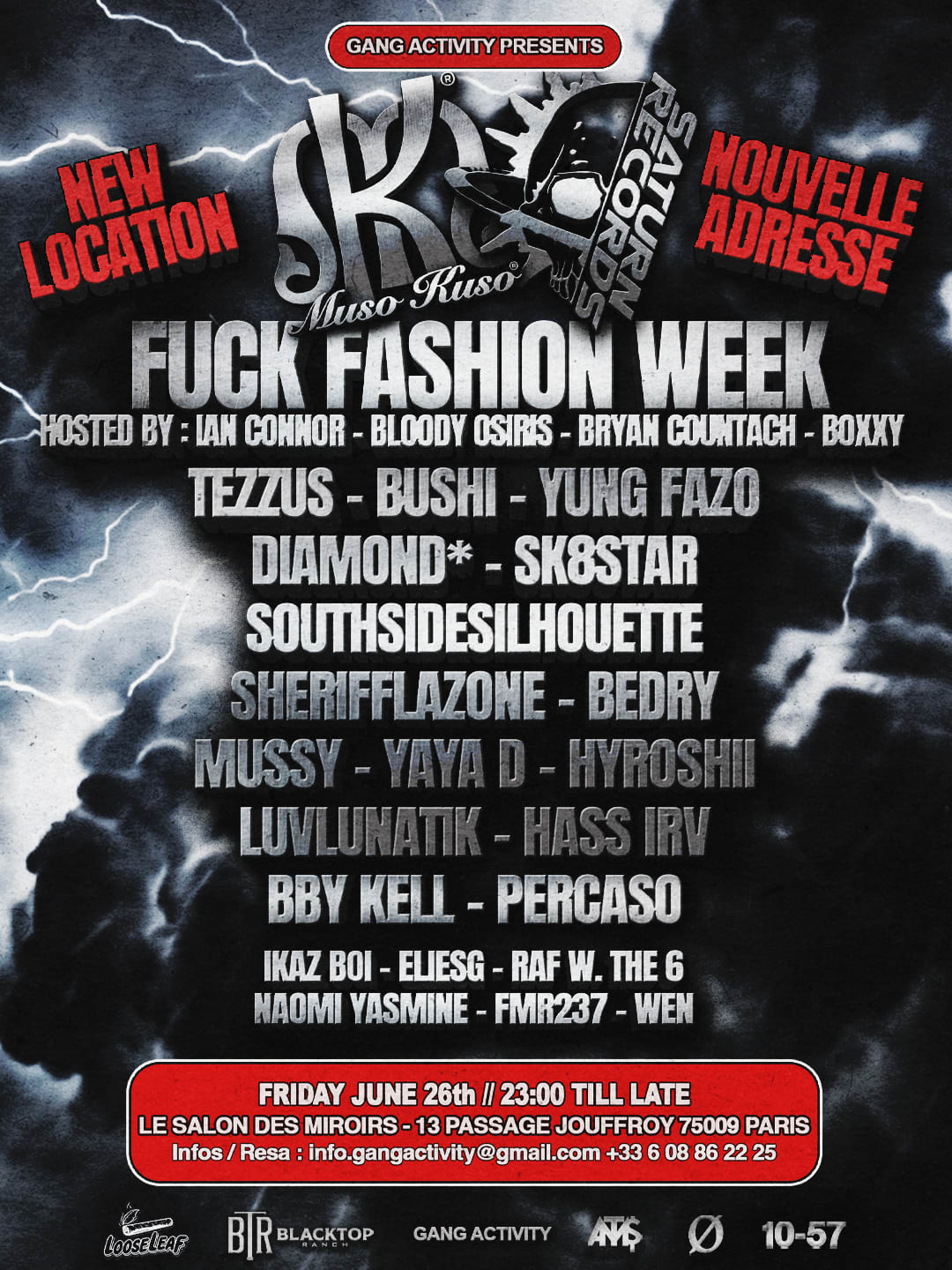 Fuck Fashion Week X Muso Kuso X Saturn