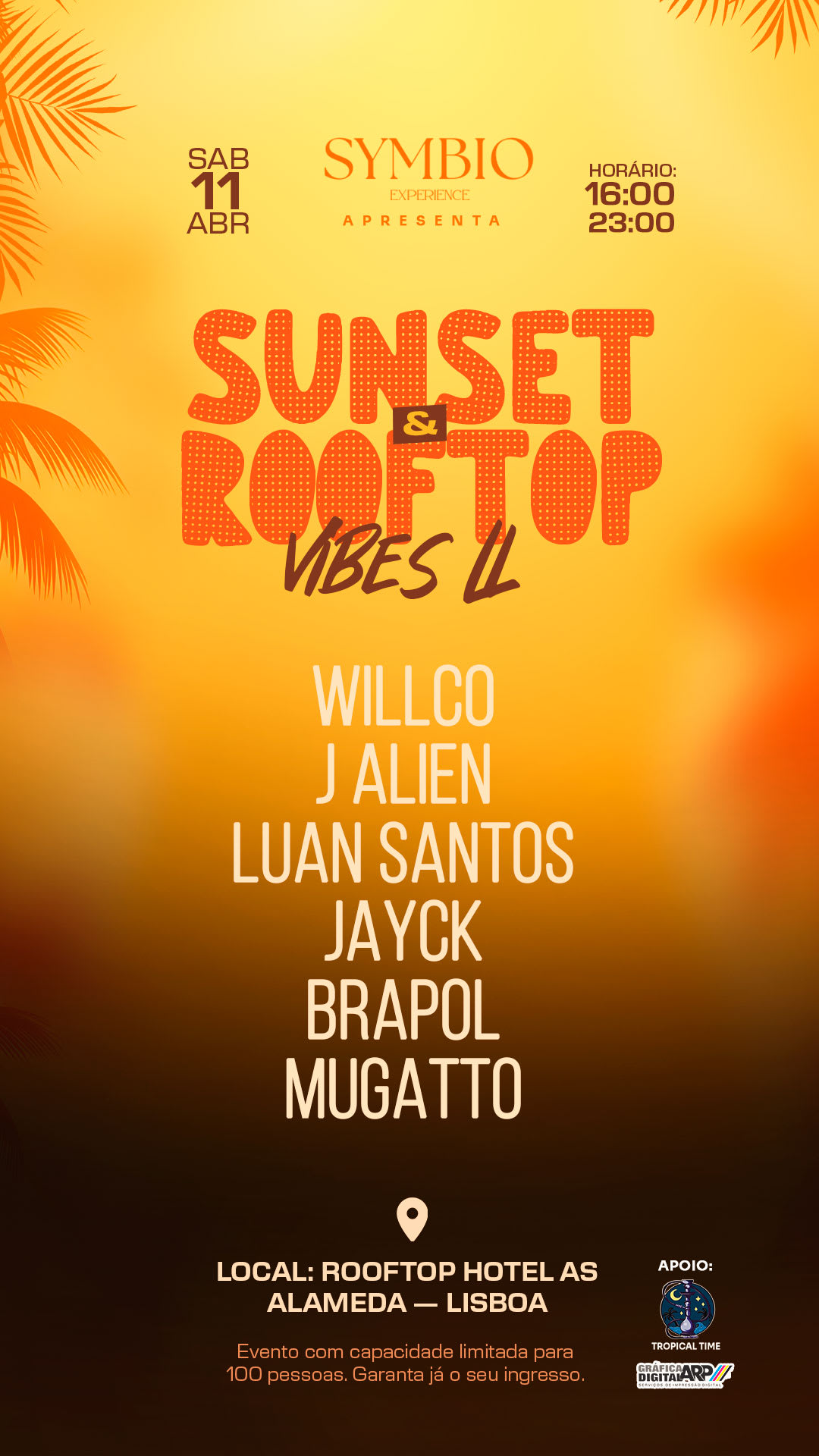 Symbio Apresenta: Sunset & Rooftop Vibes Ll