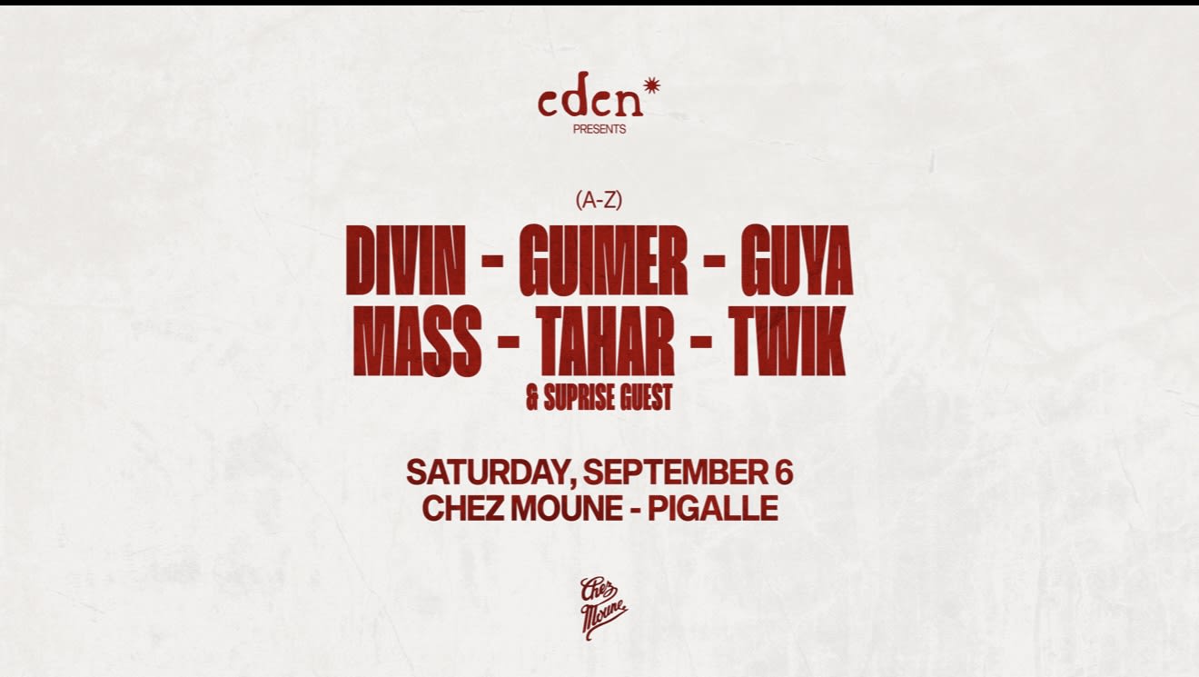 Eden : Pre-Opening Party - Saturday In Pigalle