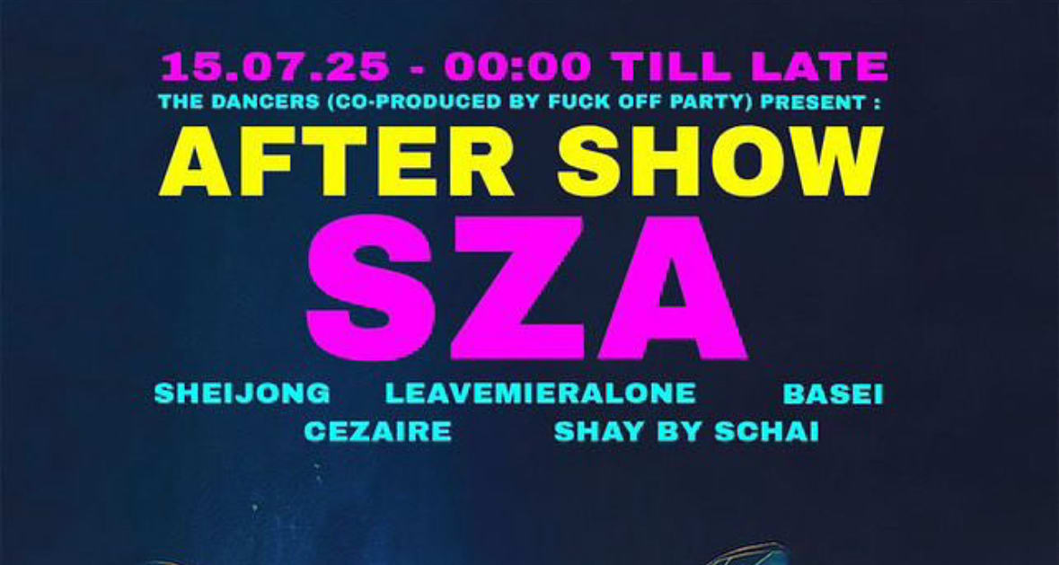 Sza Aftershow - Tuesday 15th - Le Rouge Pigalle