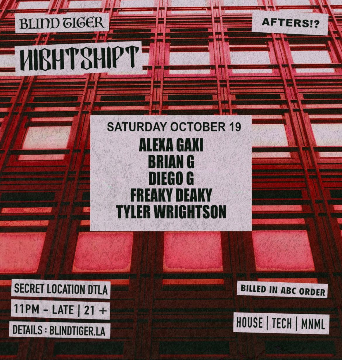 Copy Of Nightshift Afterhours