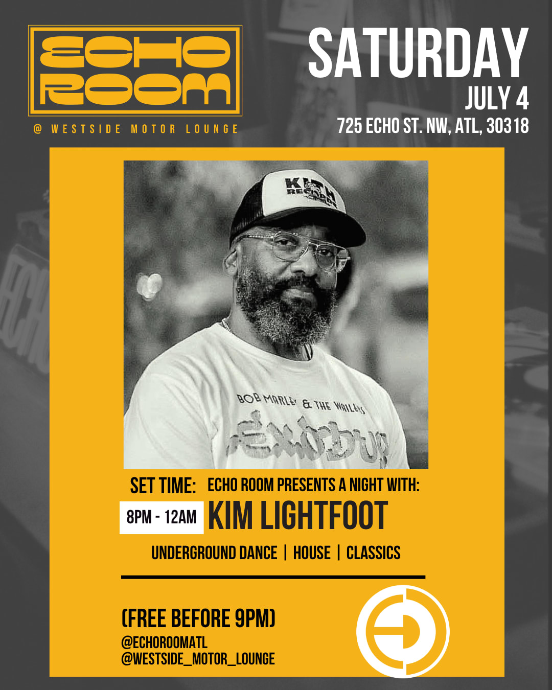 Echo Room Presents "A Night With Kim Lightfoot"