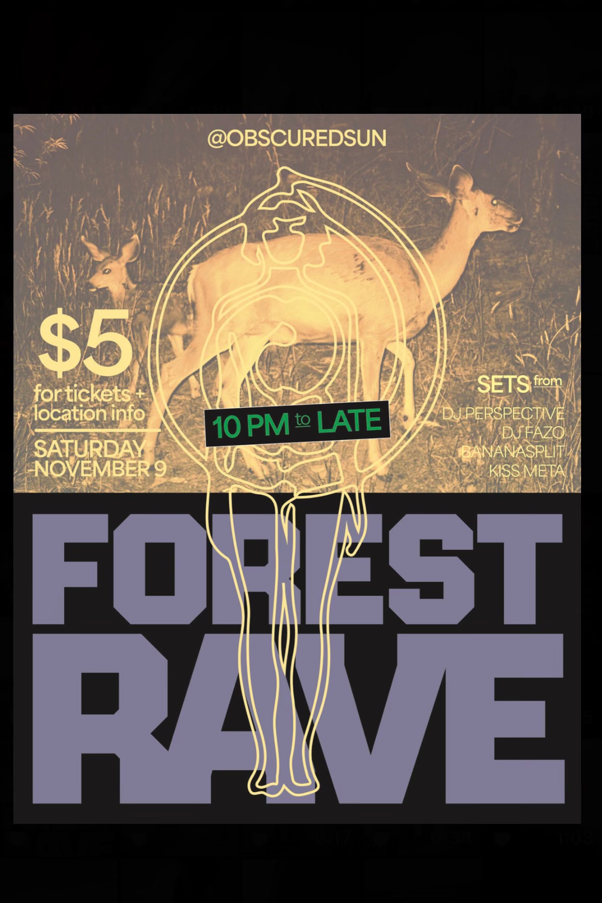 Obscured Sun Forest Rave
