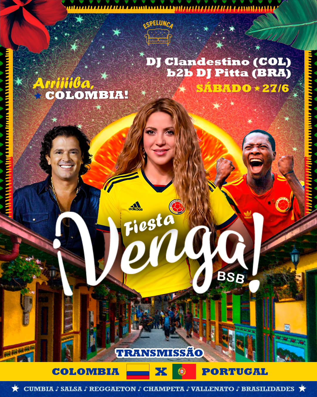 Fiesta Venga (Colômbia X Portugal)